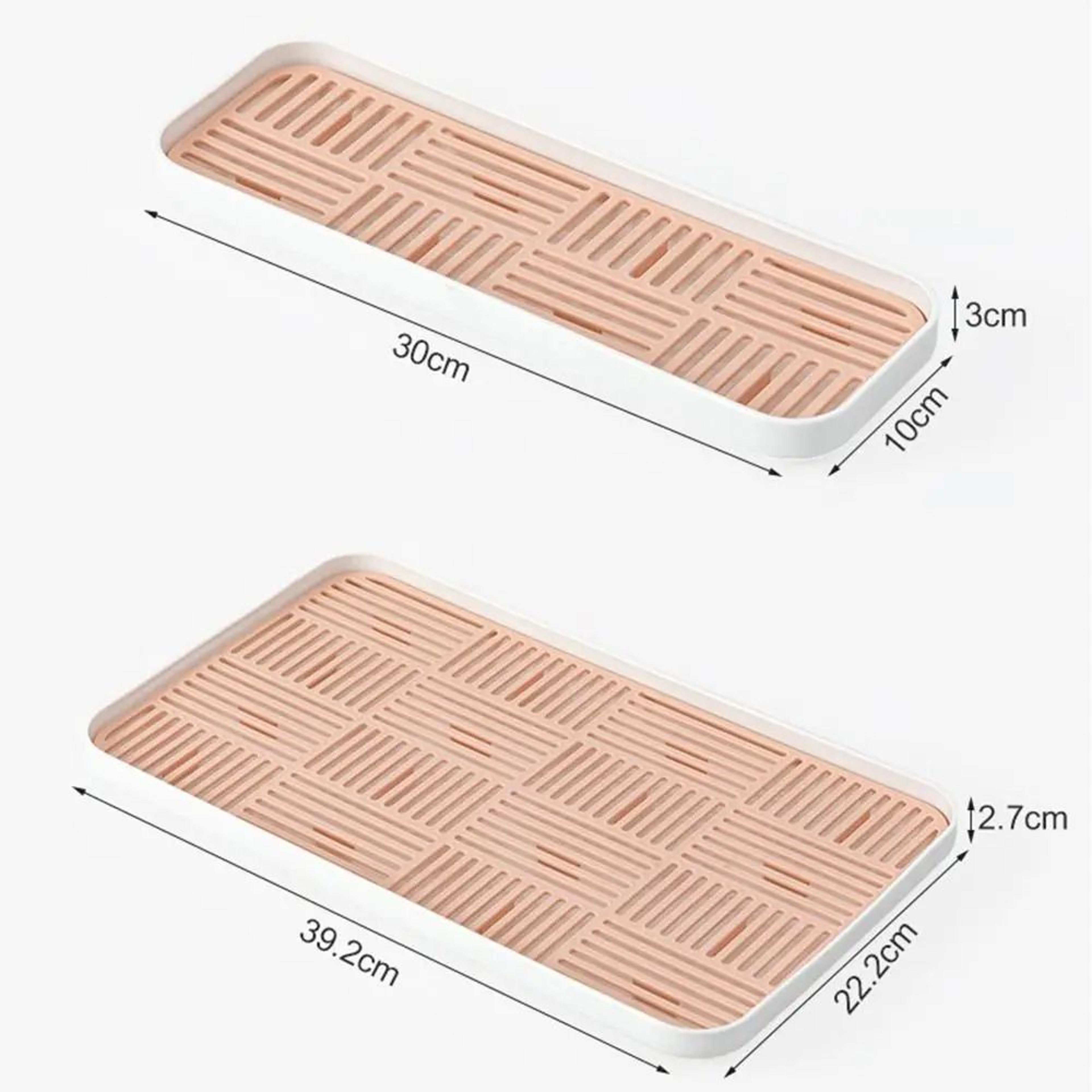 Double Layer Dish Drying Rack With Detachable Drain Tray 5