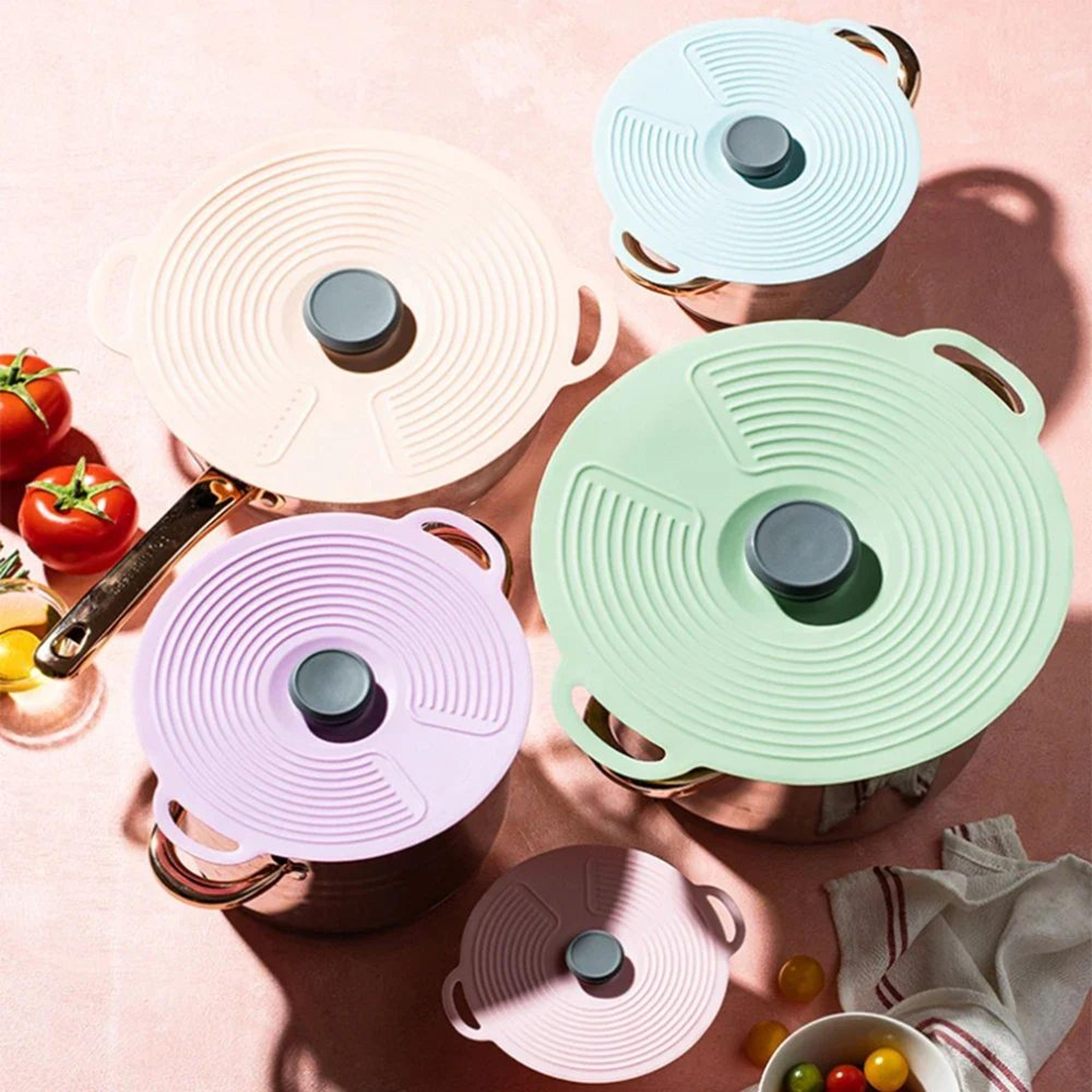 reusable silicone pot cover food fresh keeping lid