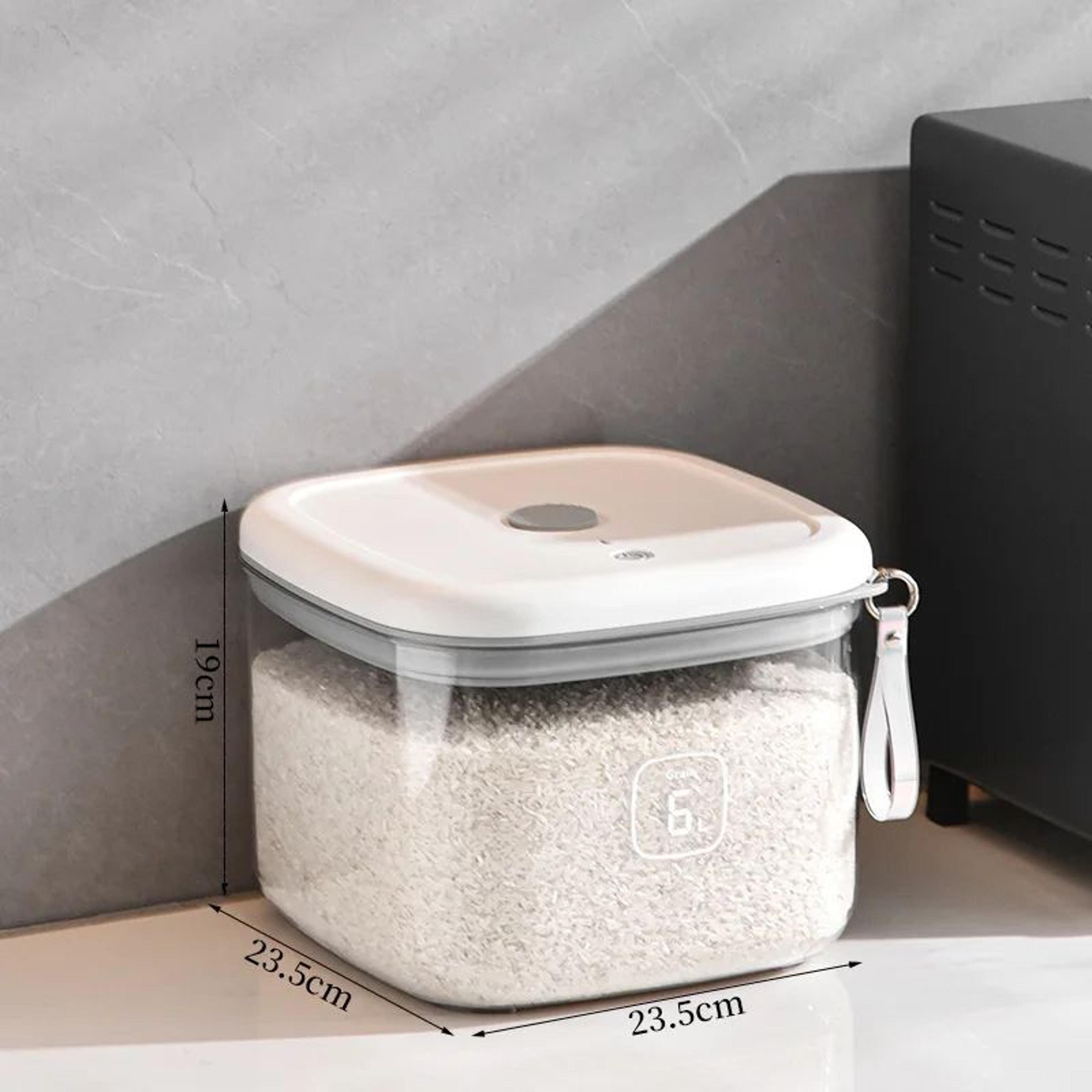 Rice Storage Container Airtight Grain Storage Bin Large Capacity Rice Bucket 5