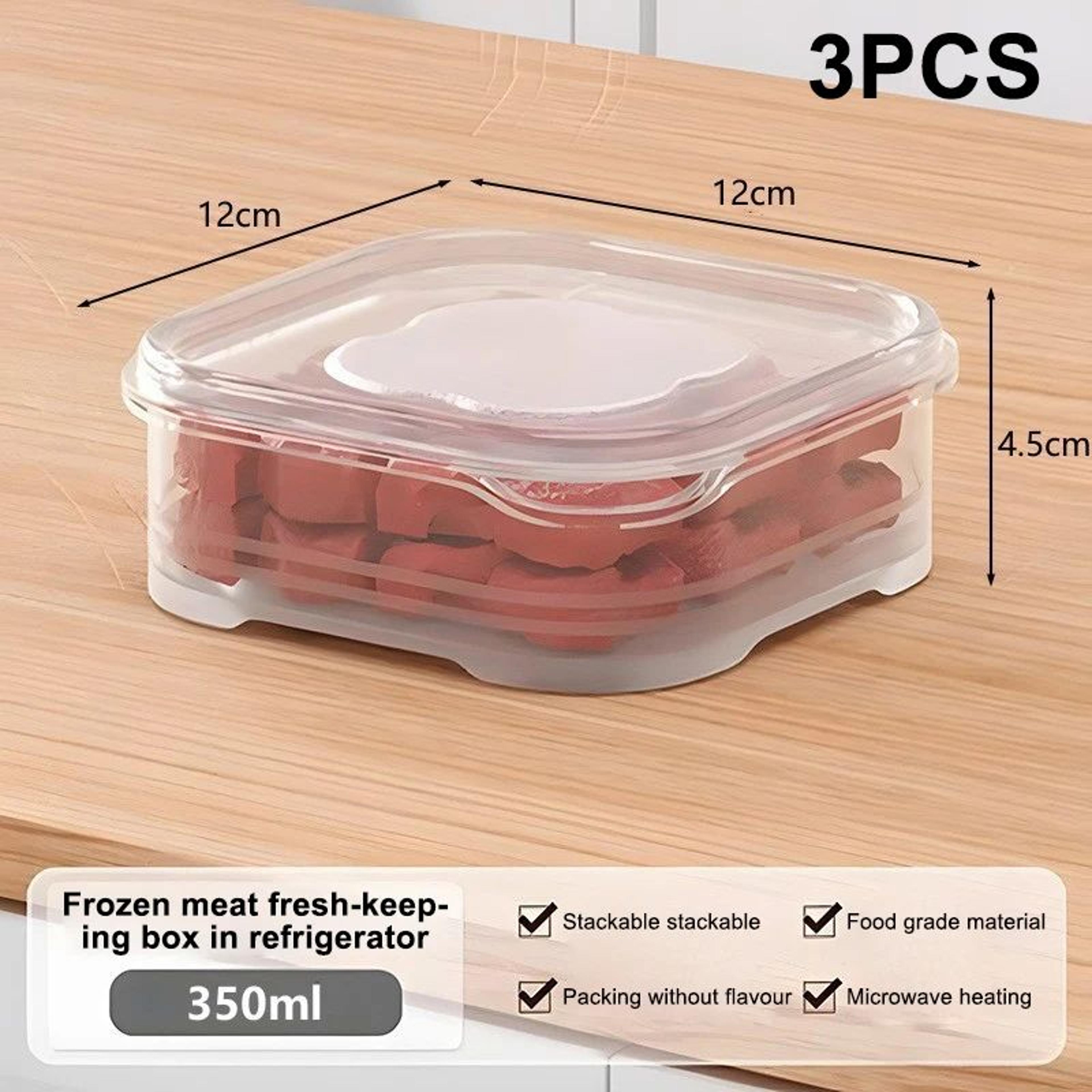 Refrigerator Meat Storage Containers Food Grade Freezer Storage Box Set 7