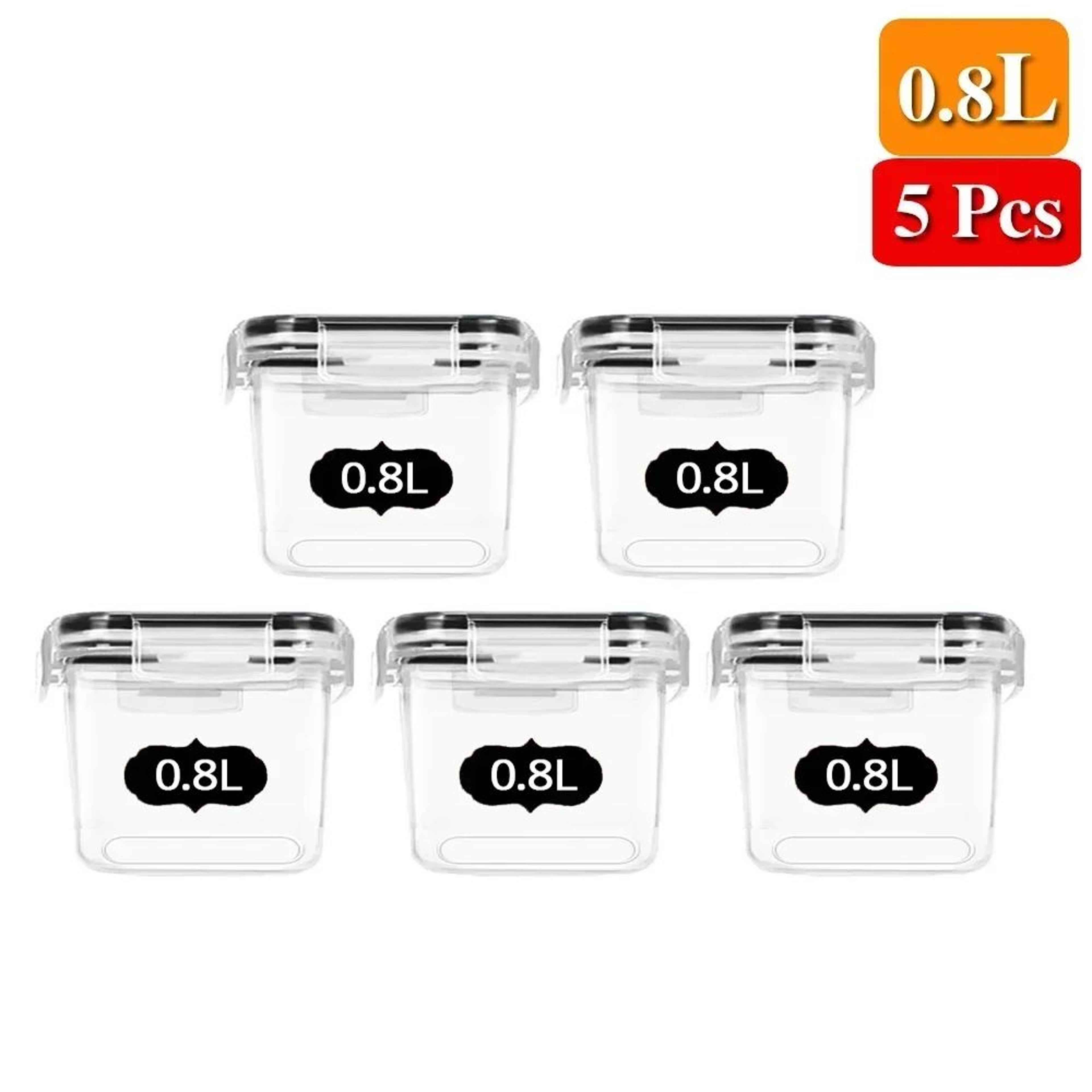 5 Piece Airtight Food Storage Container Set Kitchen Pantry And Refrigerator Organizer 6