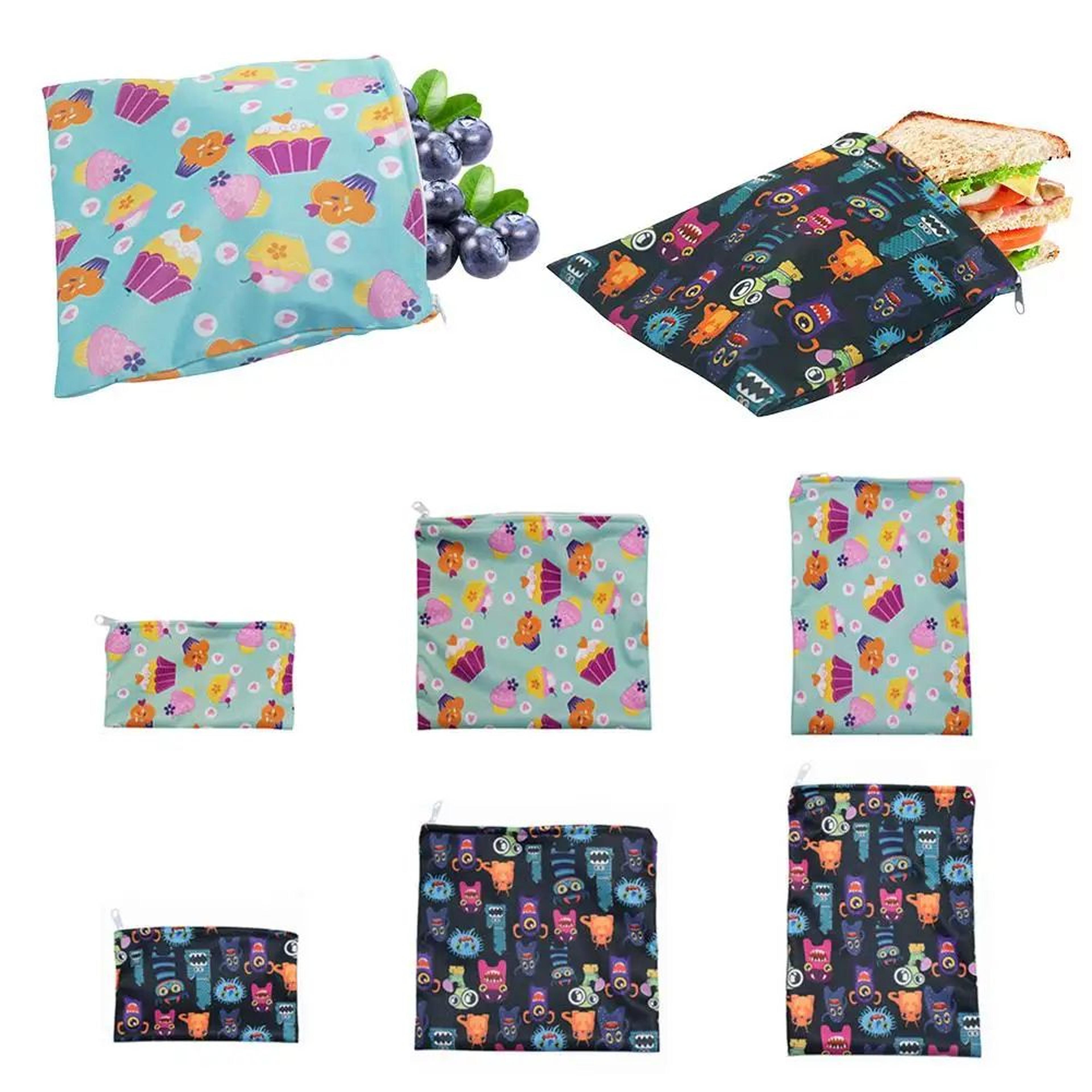 reusable food storage bags leakproof freezer sandwich bags 3 piece set