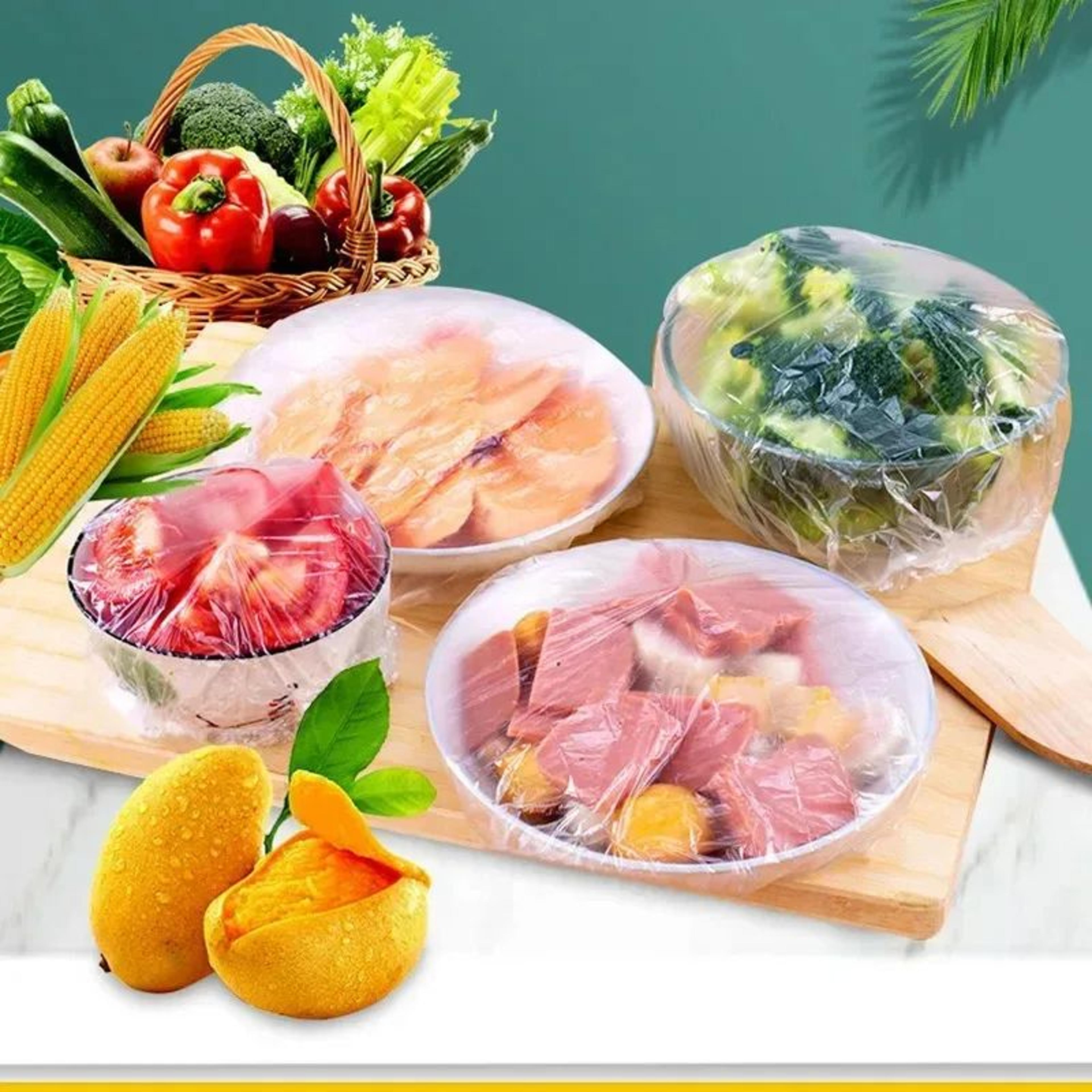 Reusable Food Storage Covers Elastic Bowl Covers Fresh Keeping Wrap Set 1