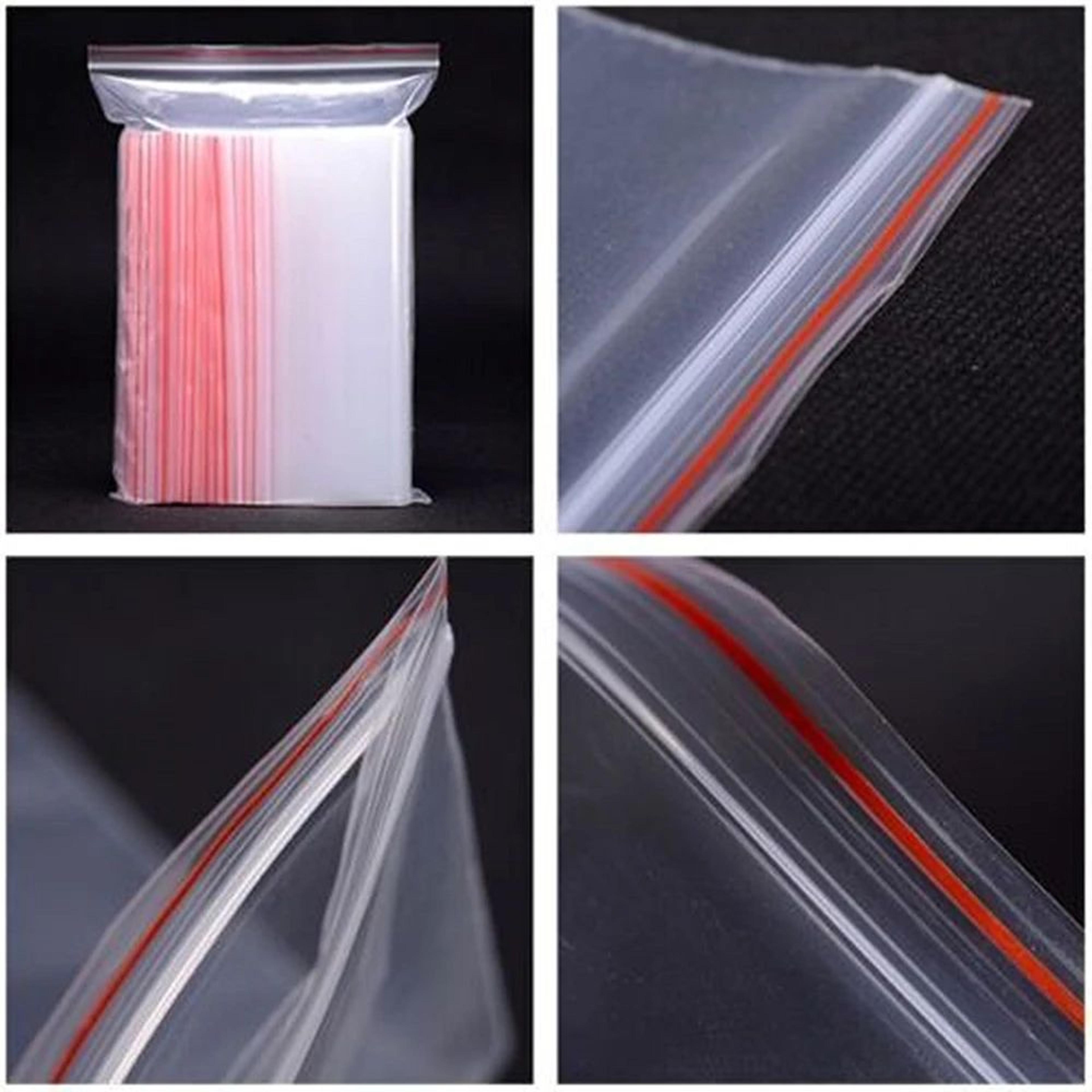 100 Piece Small Zip Lock Plastic Storage Bags Clear Resealable Bags 3