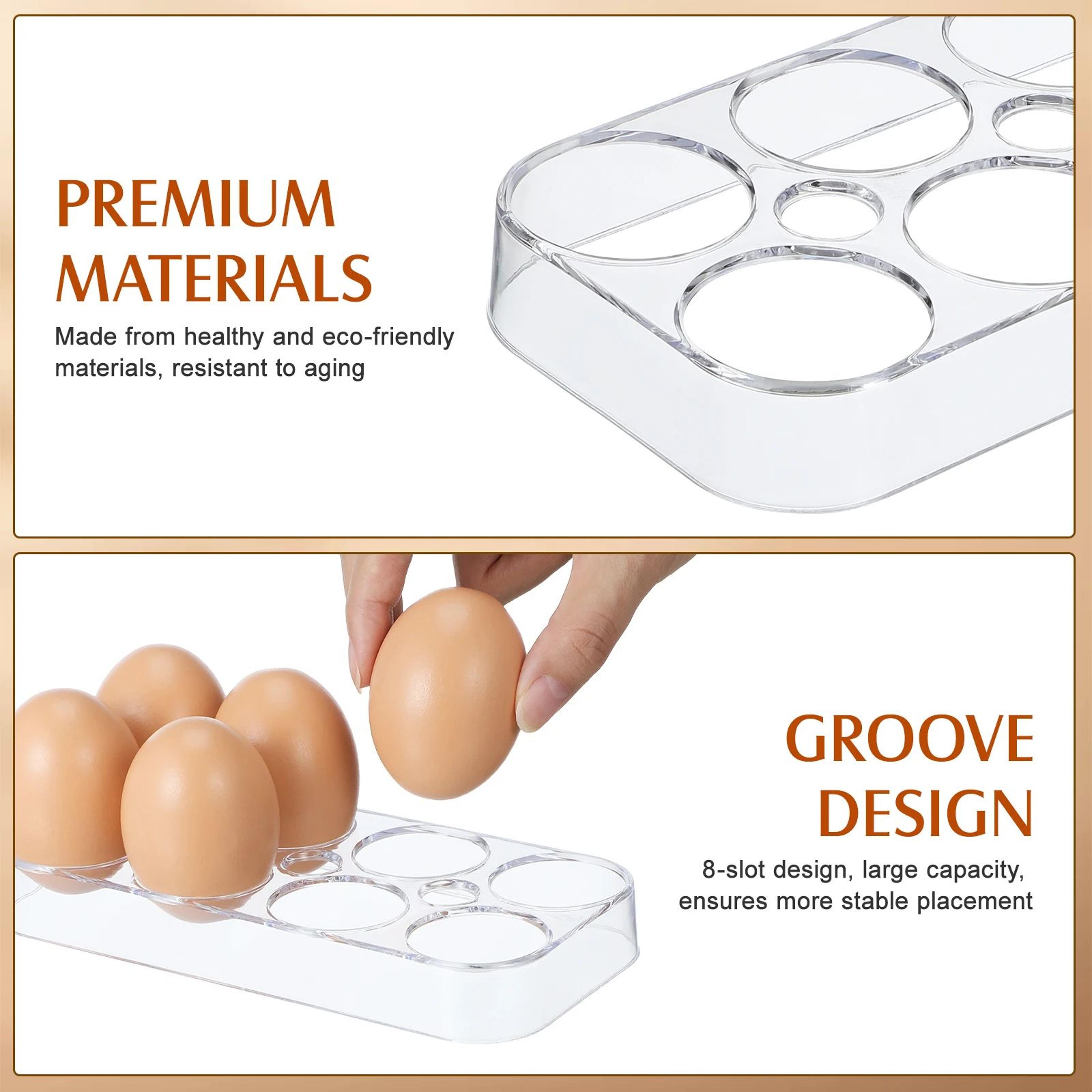 Egg Storage Container Refrigerator Egg Holder Tray 6 Or 8 Grid 2