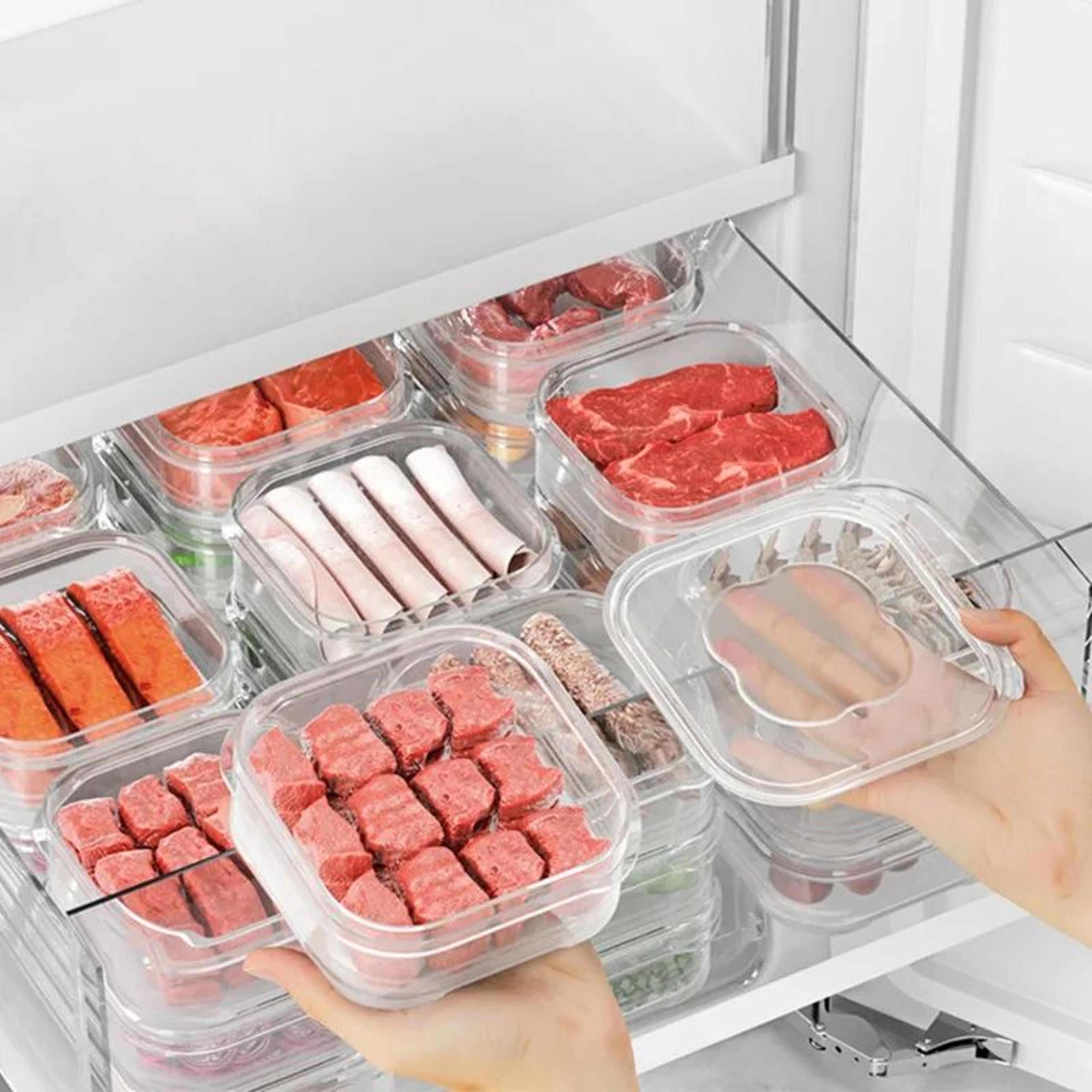Freezer Meat Storage Containers Food Fresh Keeping Boxes 2