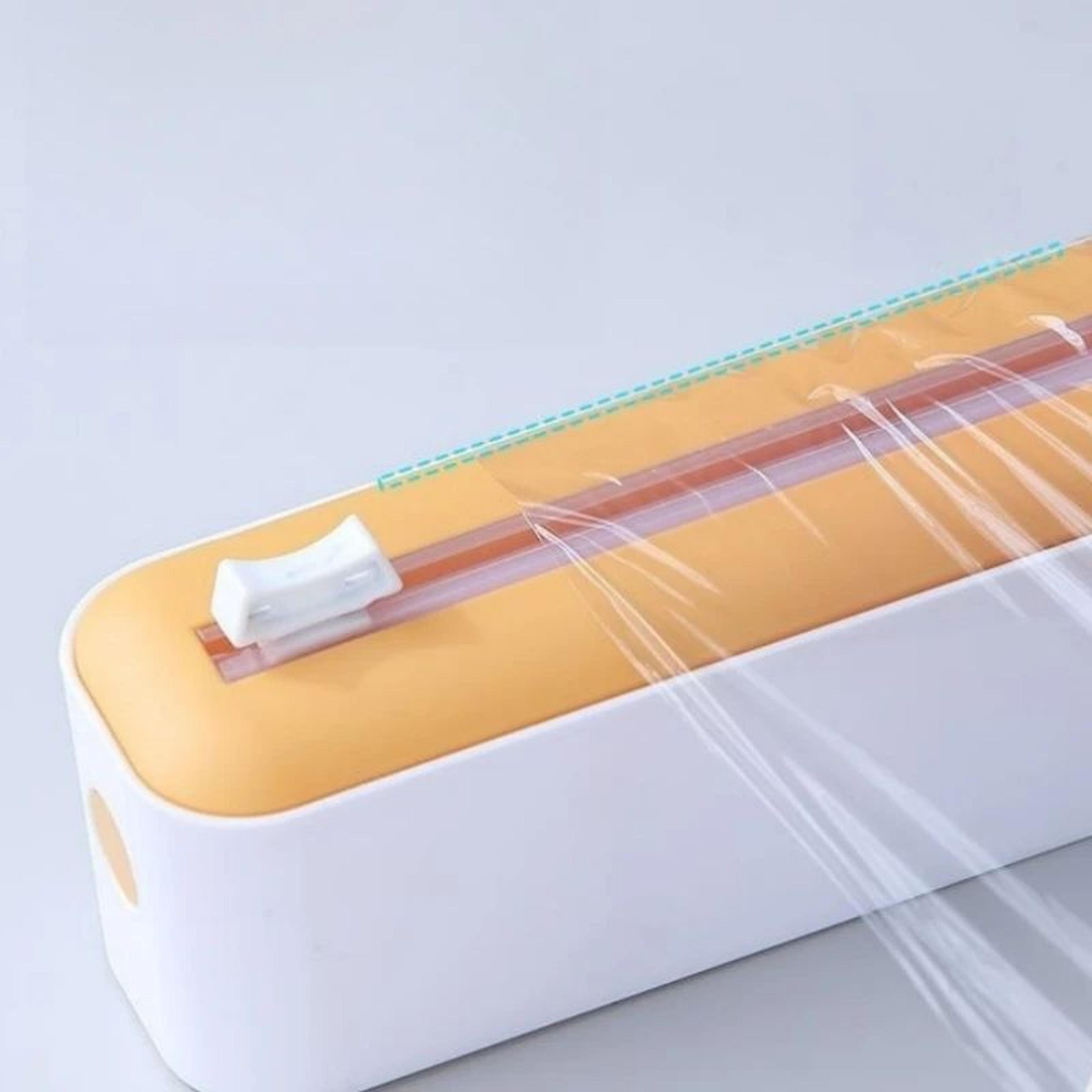 Plastic Cling Wrap And Foil Dispenser With Built In Cutter 4