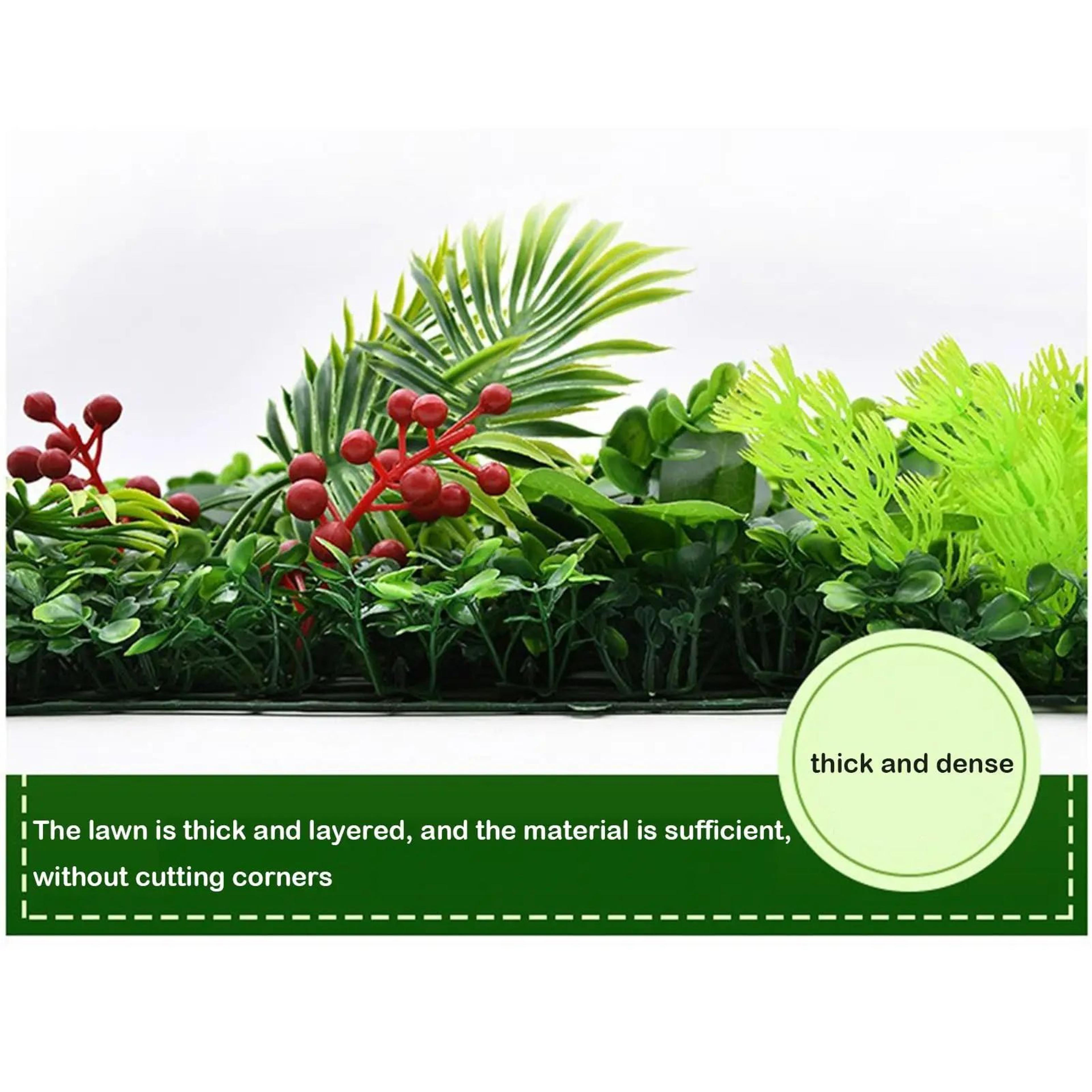 Artificial Green Wall Panel With Boxwood Flowers 1