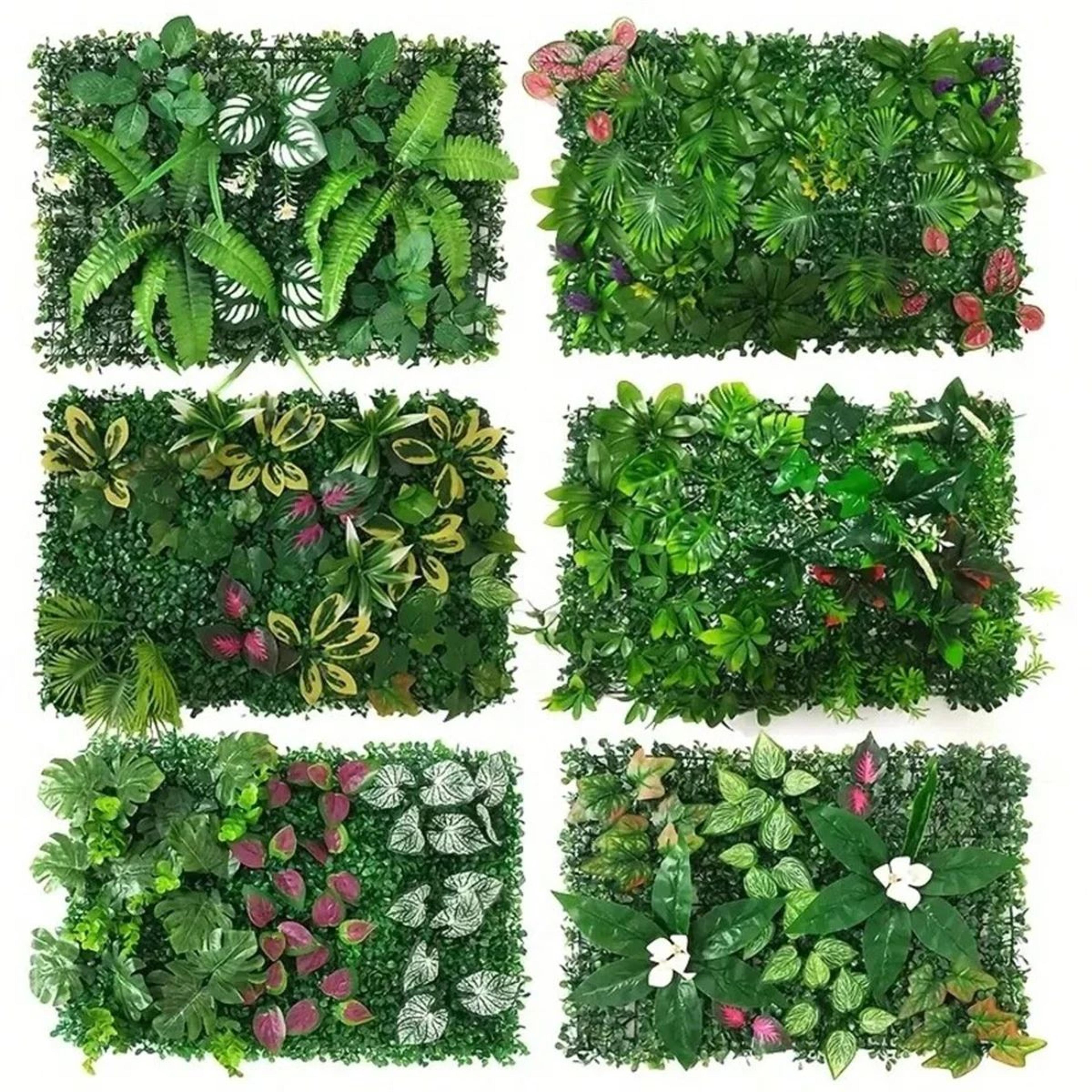 artificial green plant wall panel for home and garden