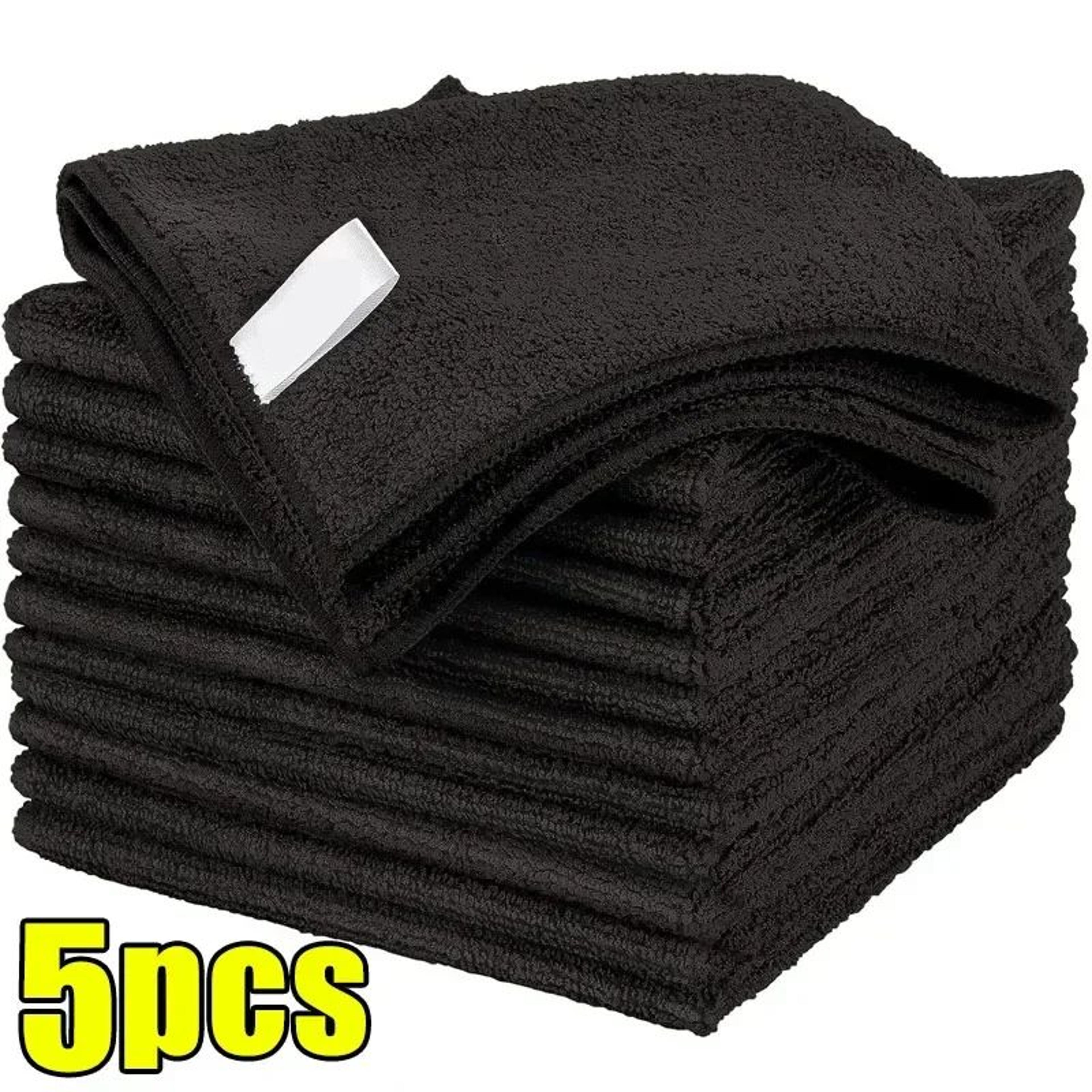 Black Microfiber Cleaning Cloths For Car And Home 8