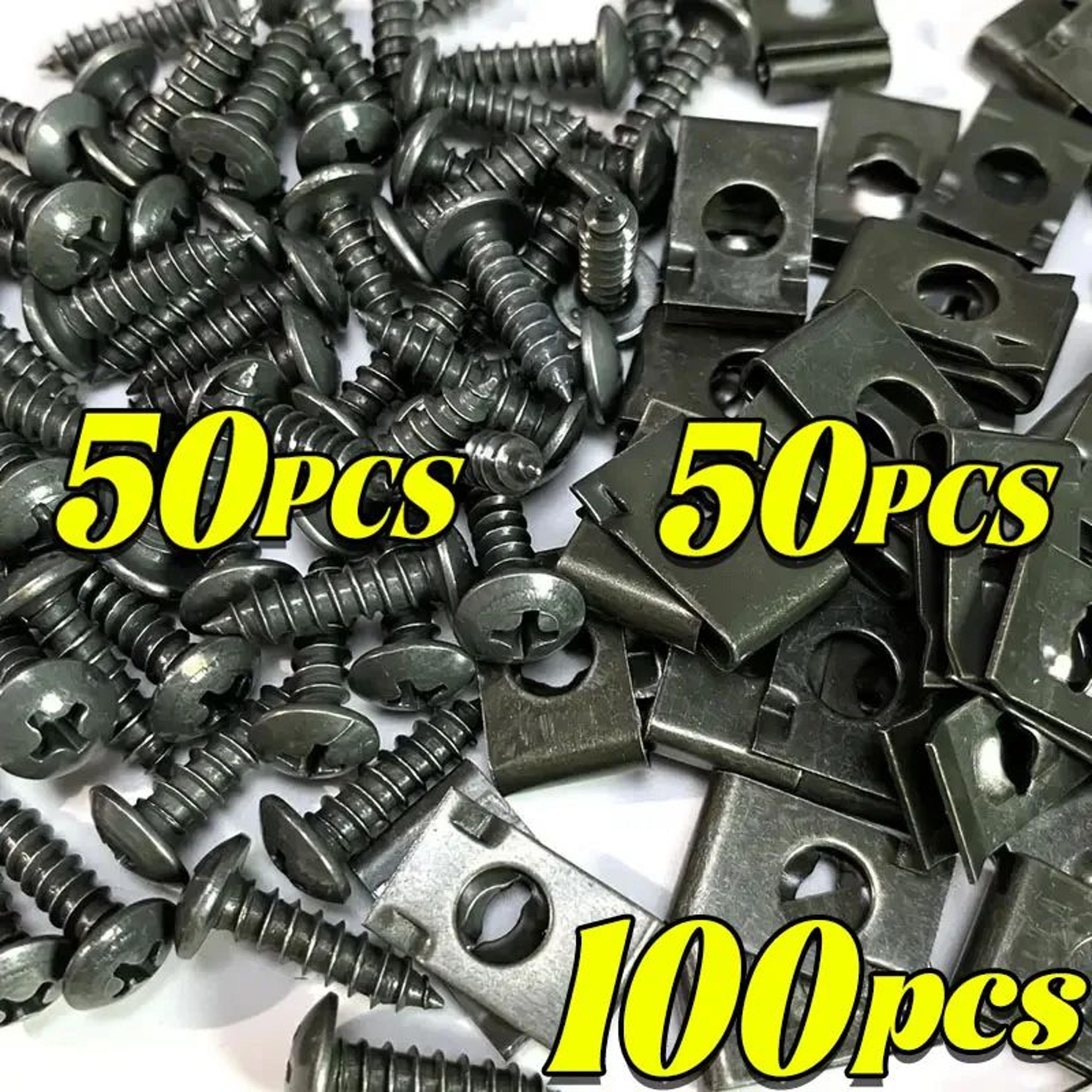 car u clip fastener kit metal screw clips for fender and bumper repair