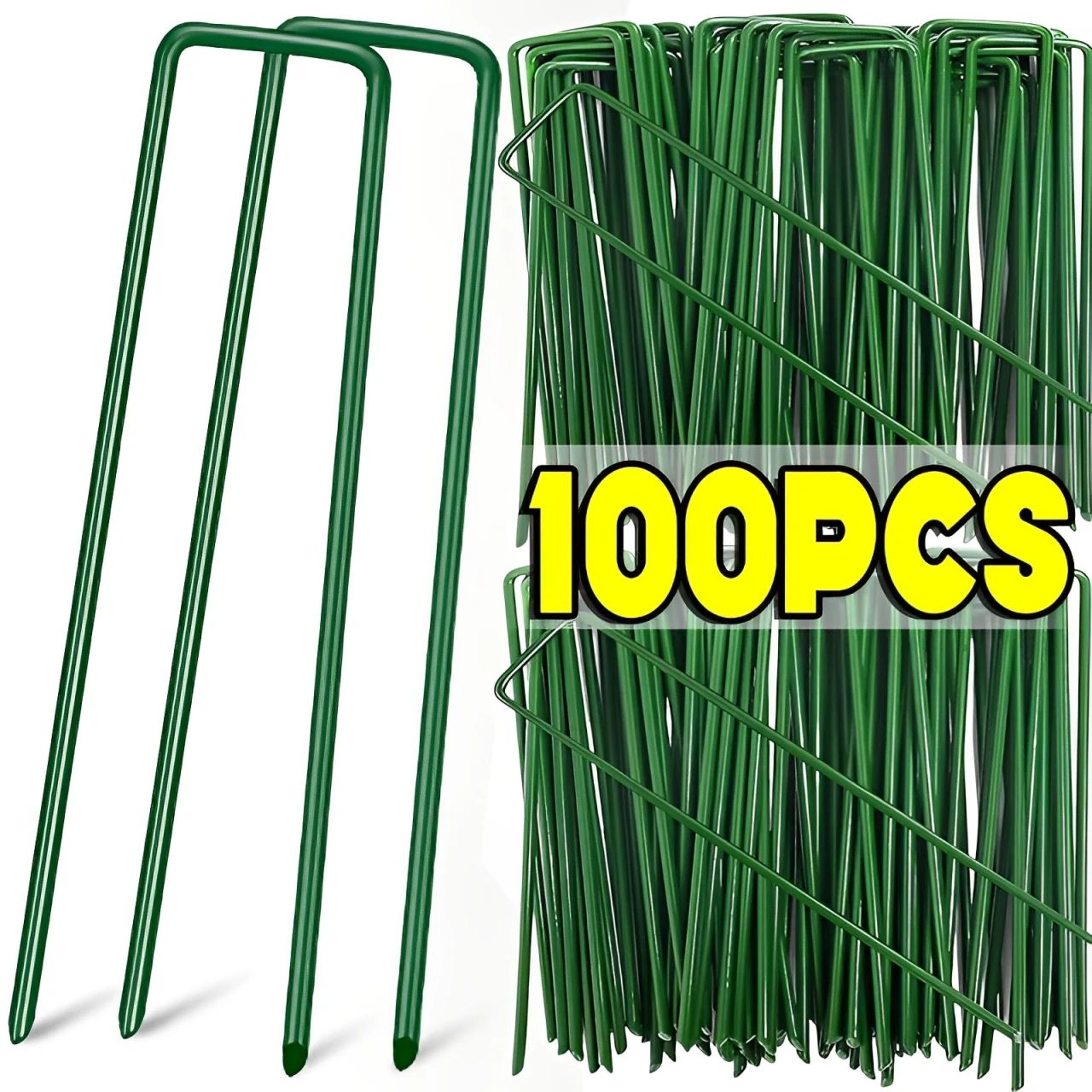 heavy duty garden staples u shaped ground stakes