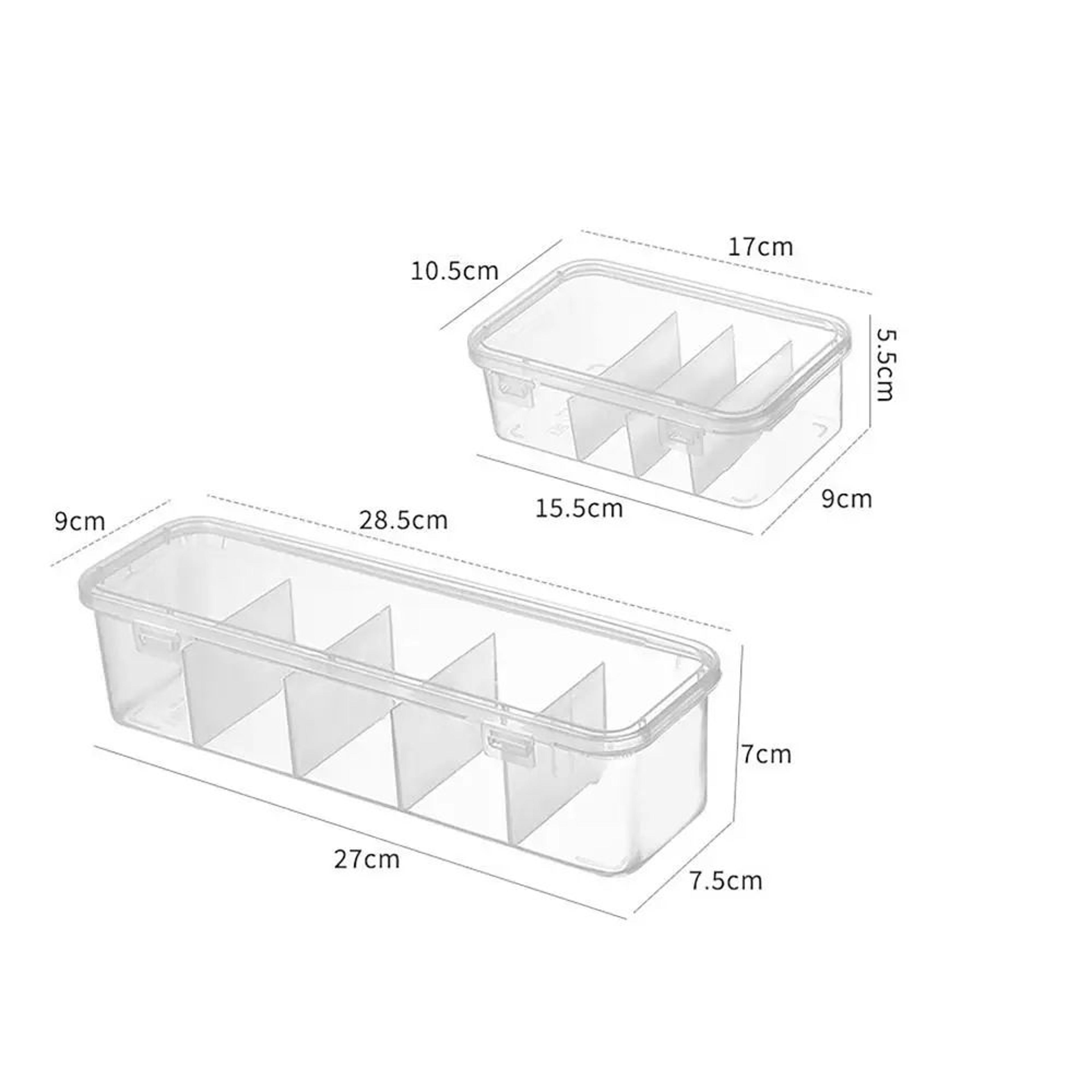 Transparent Cable Organizer Storage Box With Lid For Cords And Accessories 5