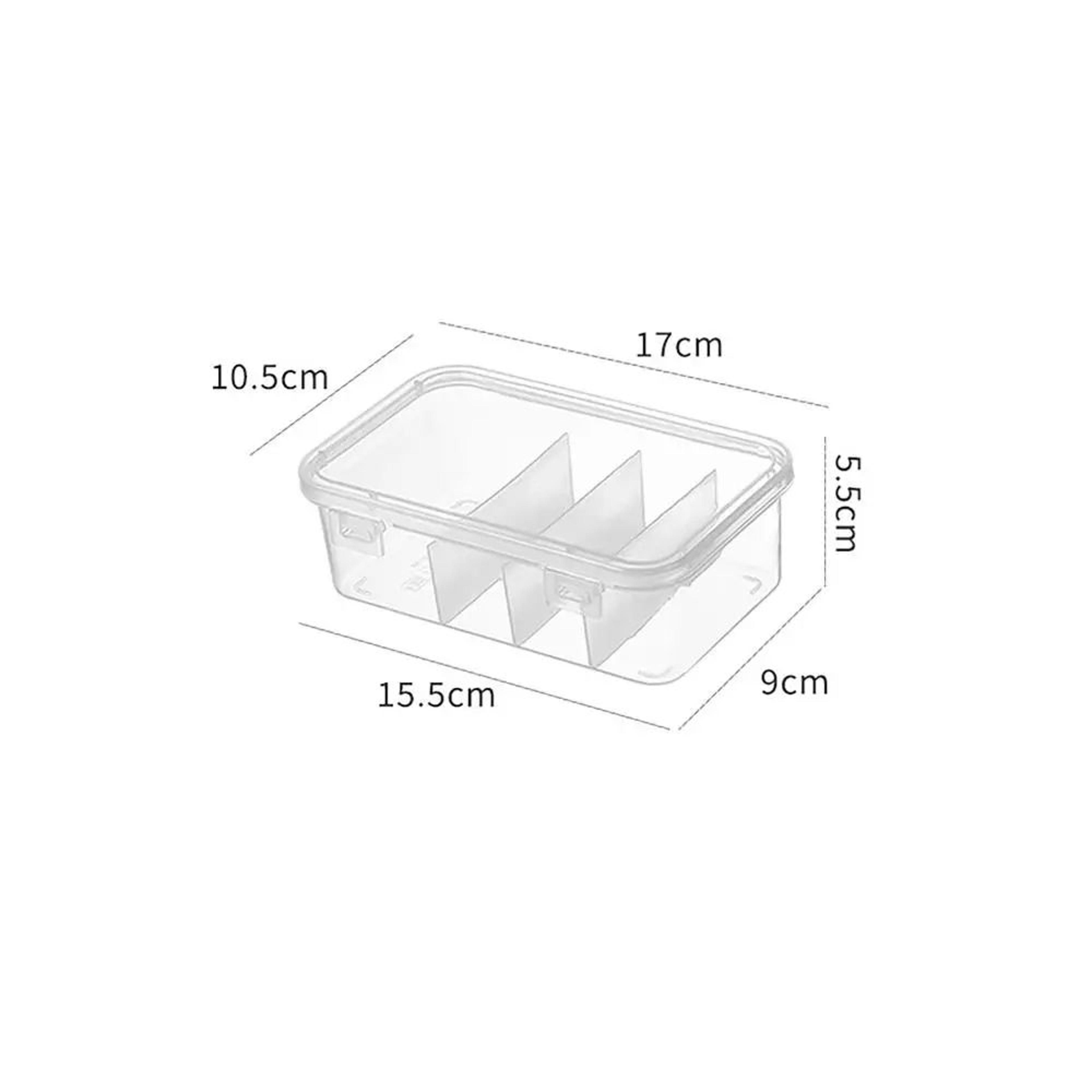 Transparent Cable Organizer Storage Box With Lid For Cords And Accessories 6