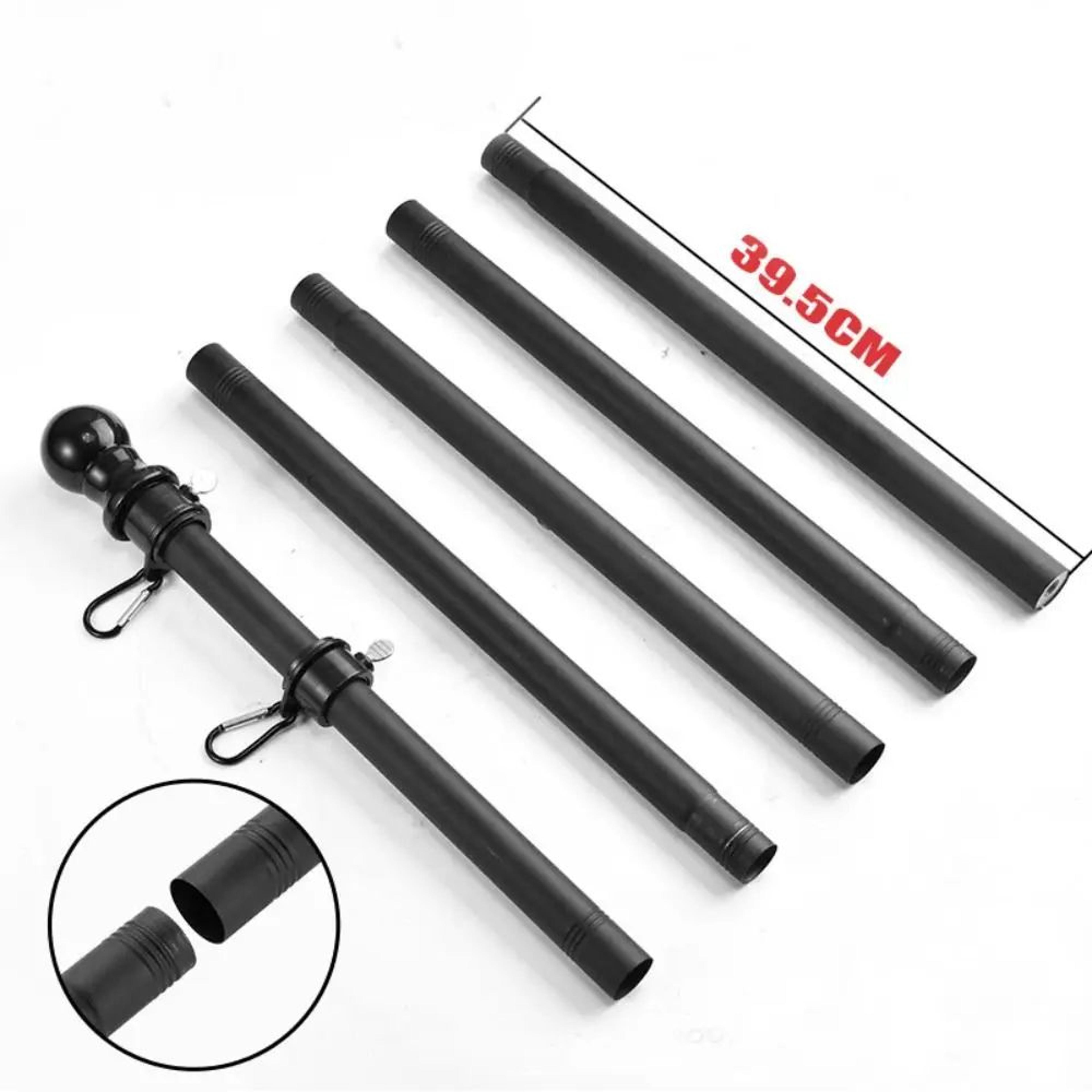 Portable Telescopic Flag Pole Wall Mount Banner Pole Kit 5