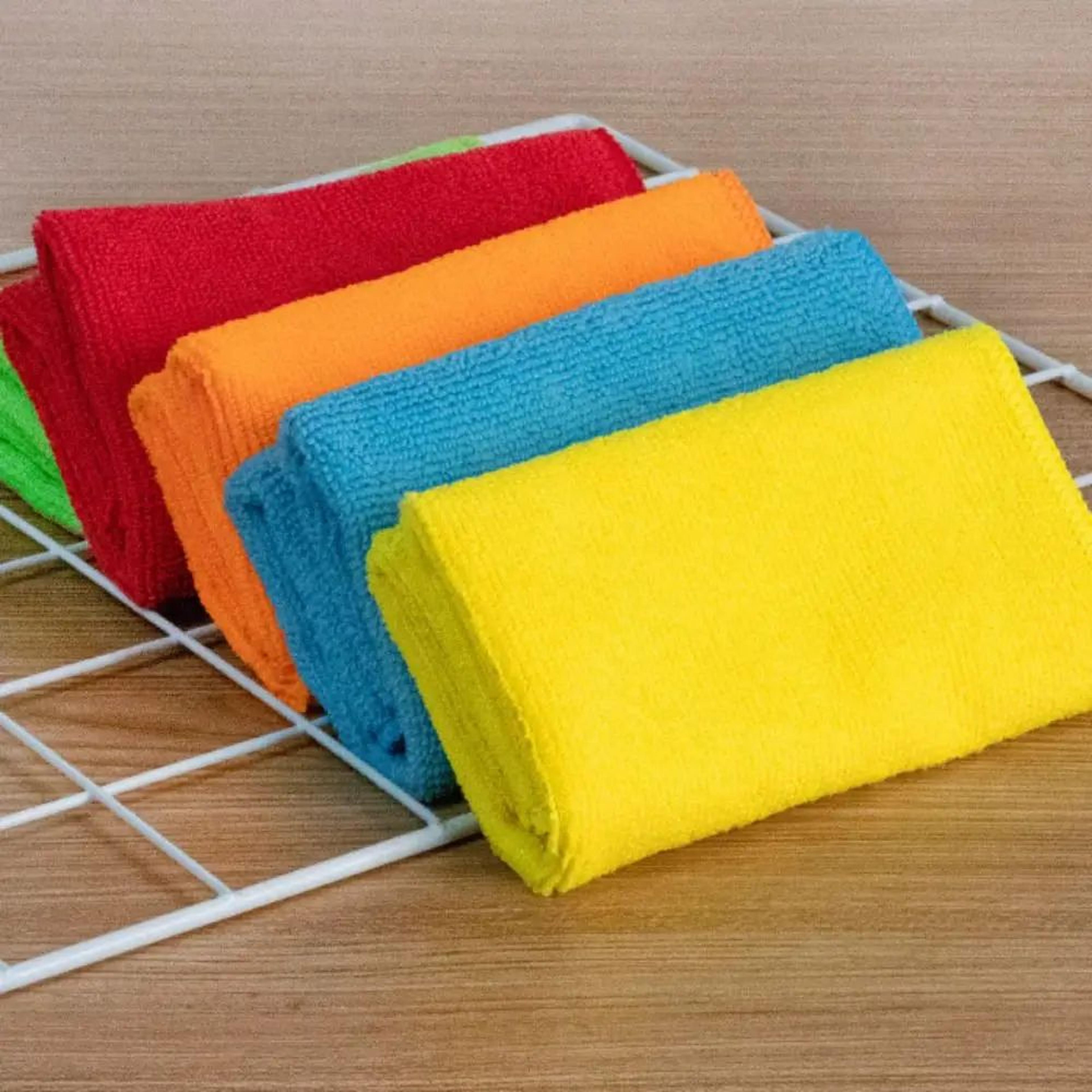 Premium Microfiber Cleaning Cloth Super Absorbent Kitchen And Car Towel 4