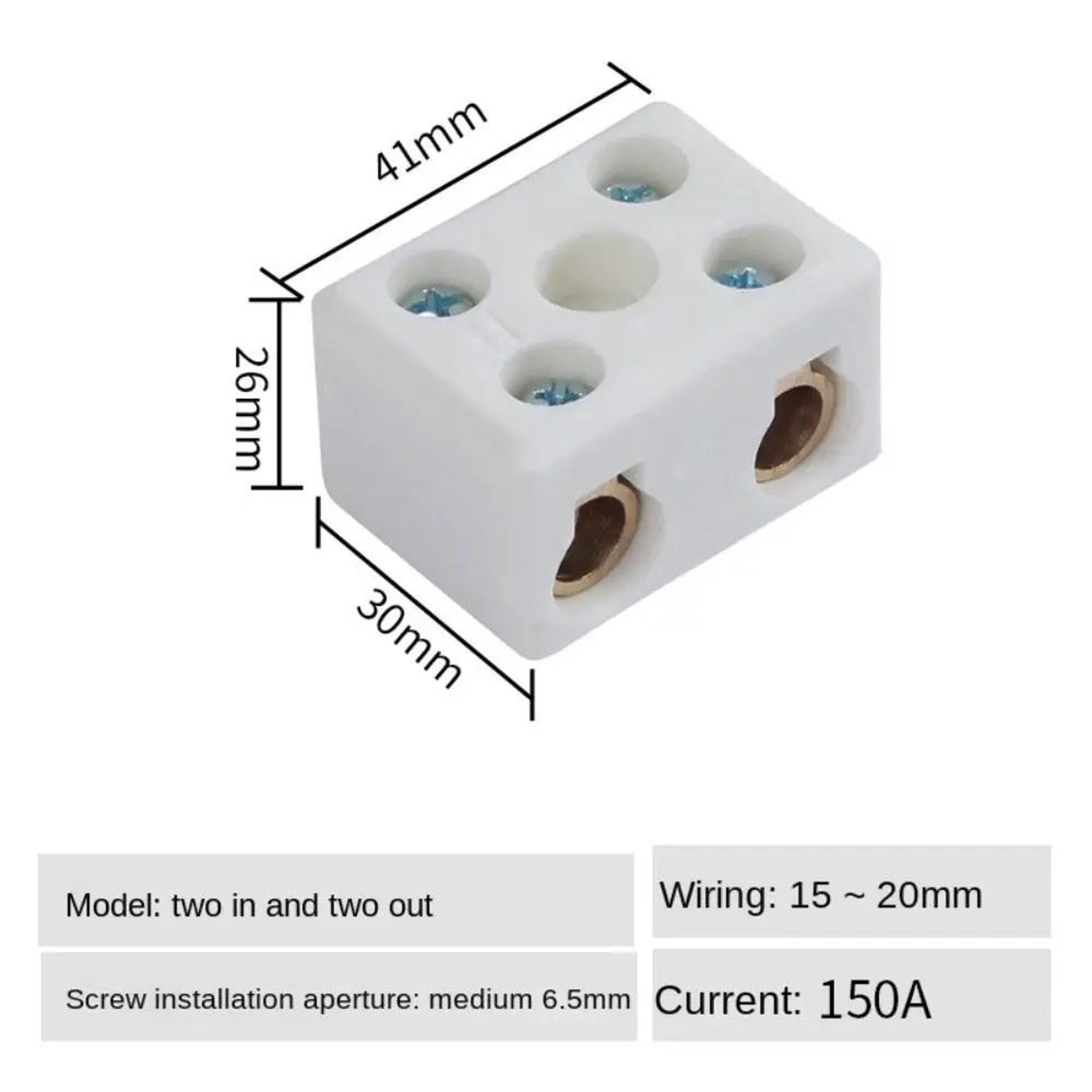 High Temperature Ceramic Wire Connector Terminal Block Screw Wiring Connector 1