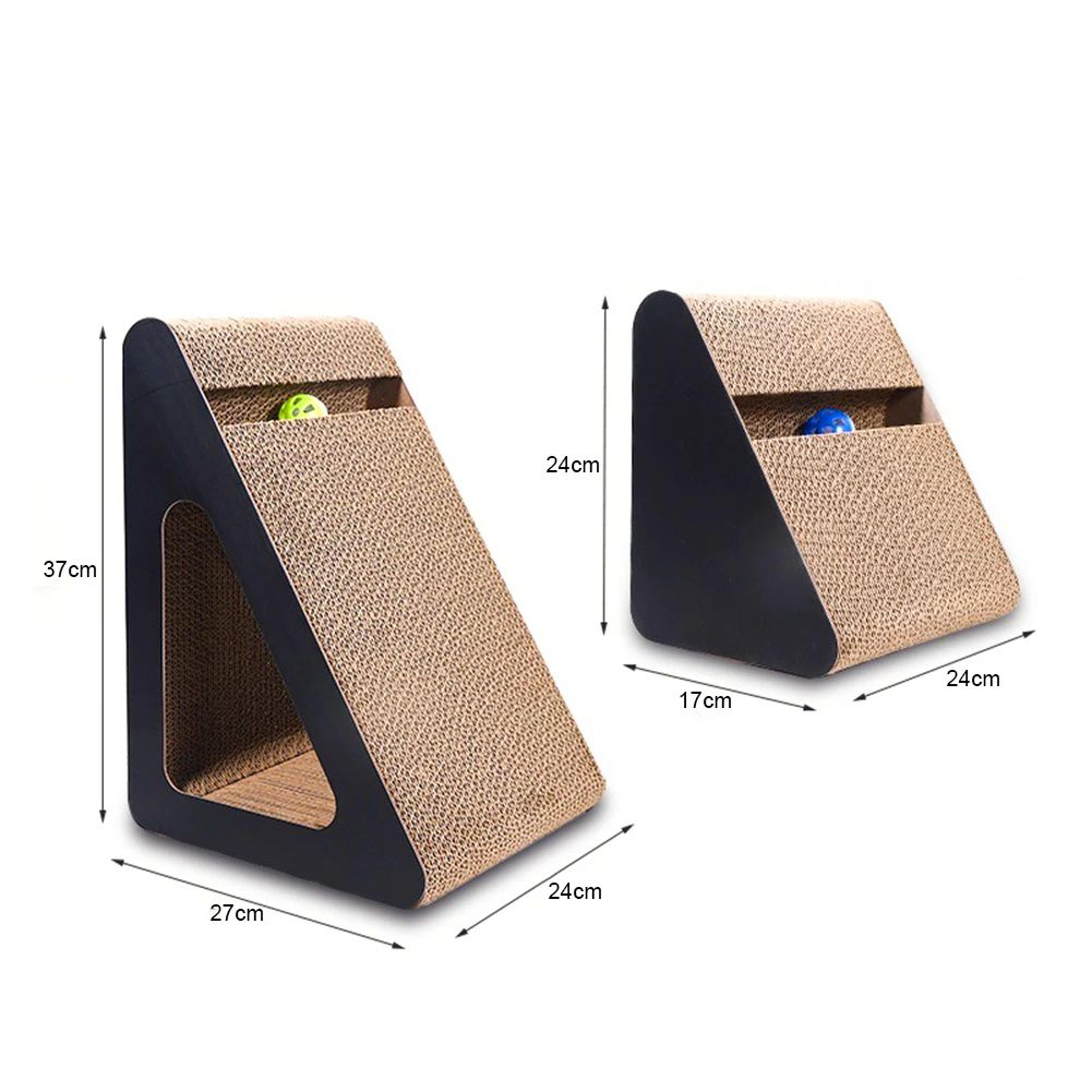 Cat Scratching Board With Rotating Ball Interactive Scratcher Toy For Indoor Cats 5