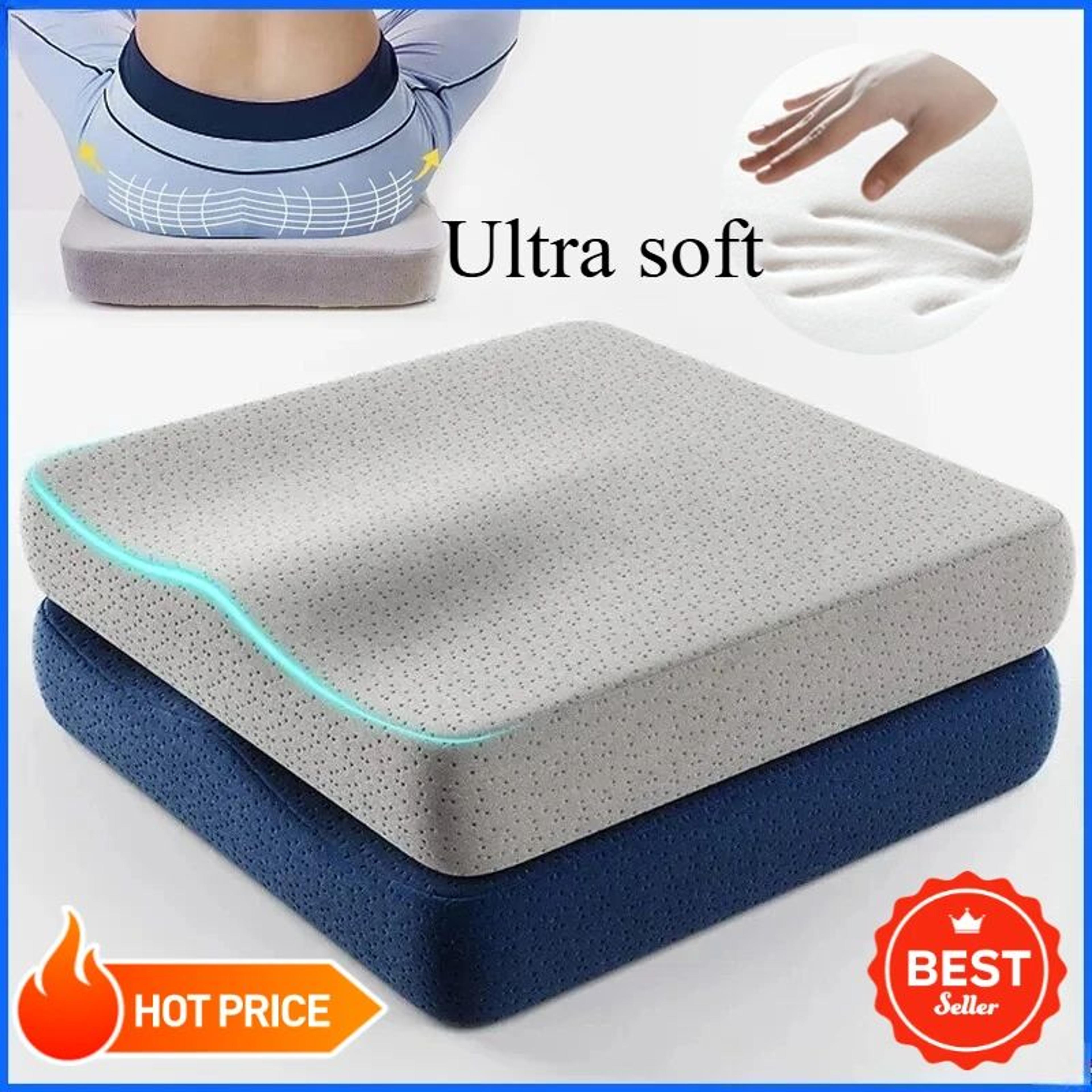 ergonomic memory foam seat cushion for office chair car seat and tailbone support