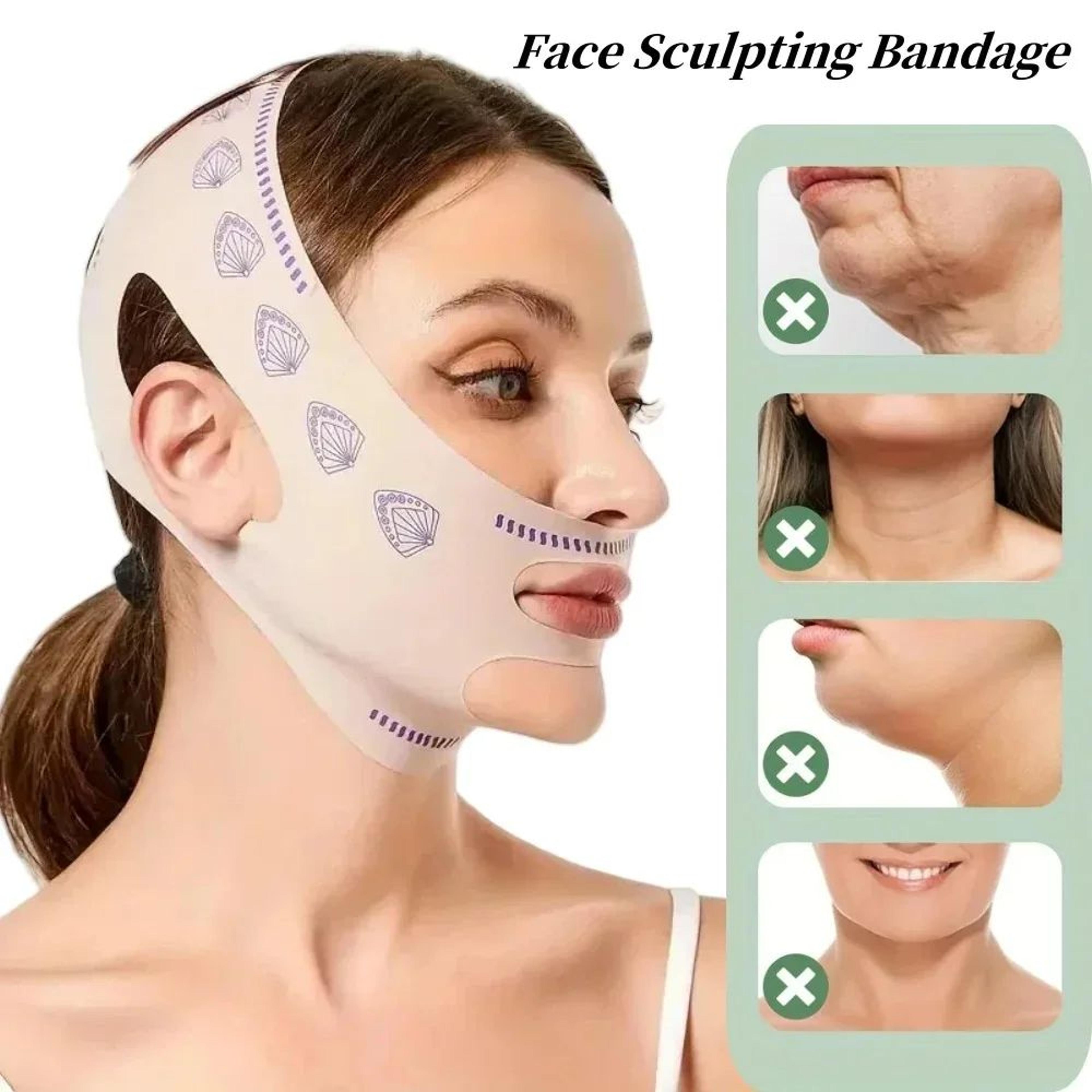 Adjustable V Face Support Mask Reusable Face Shaping Band 0