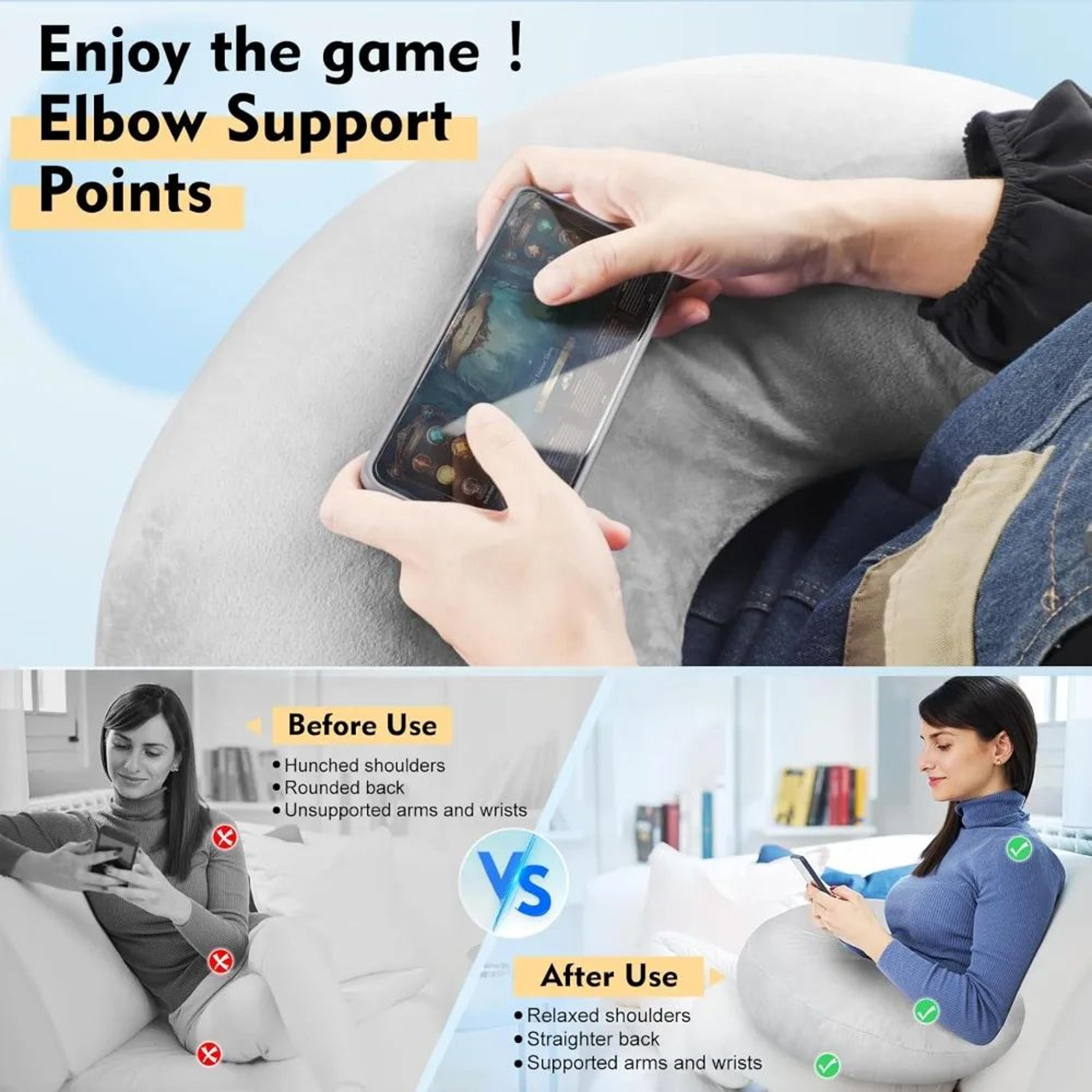 Ergonomic Reading Pillow Arm Support Cushion 1