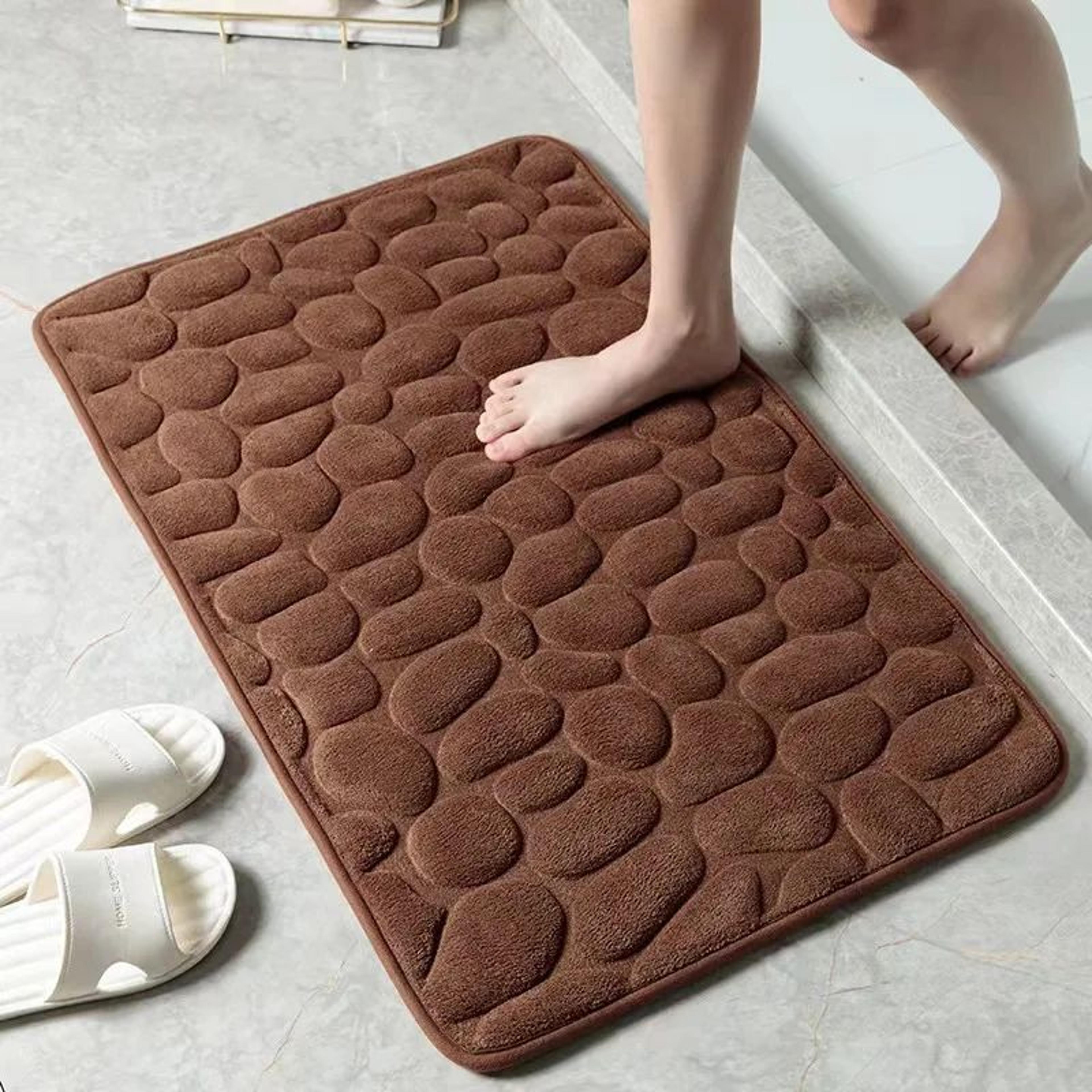 Coral Velvet Bathroom Mat Non Slip Rug 9