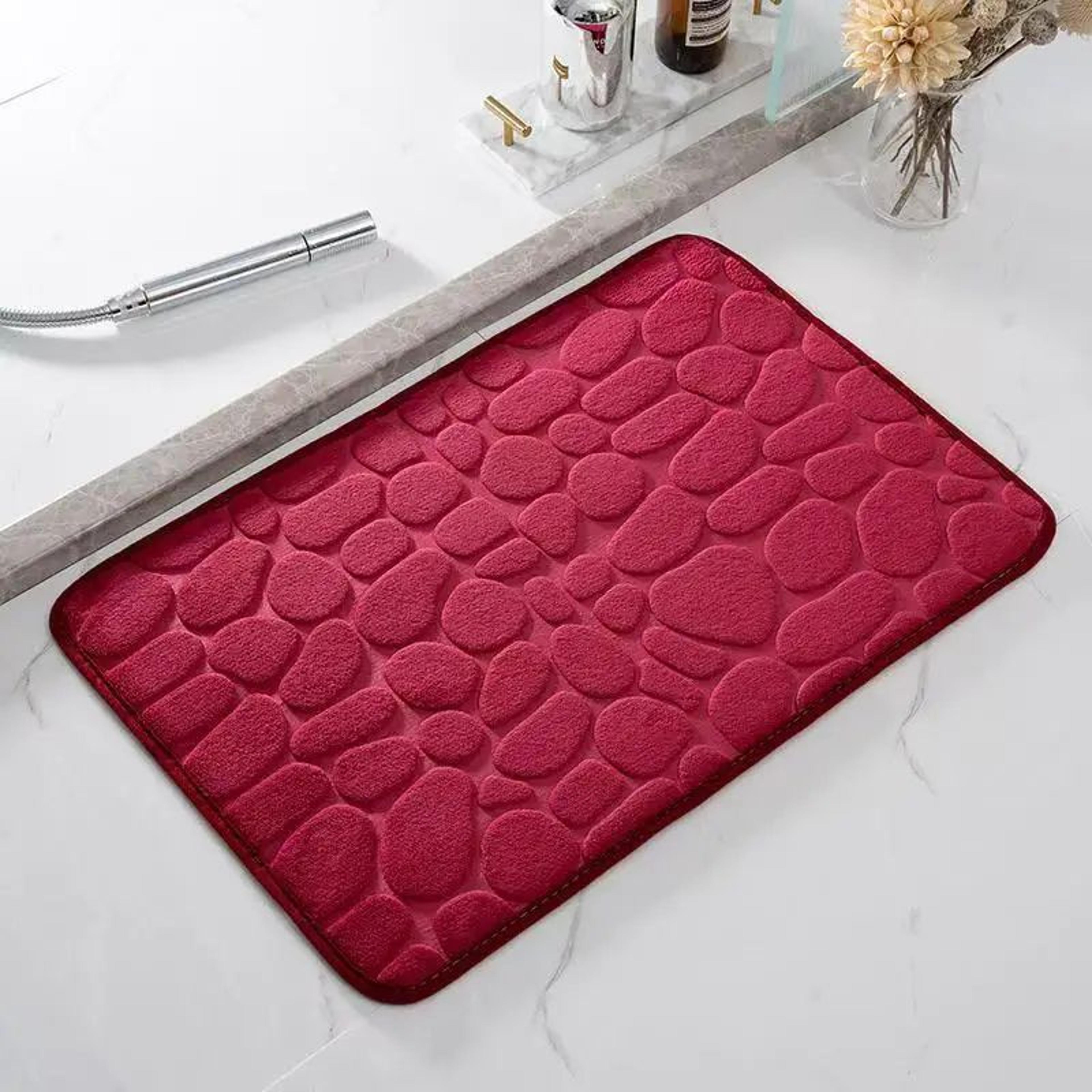 Coral Velvet Bathroom Mat Non Slip Rug 4