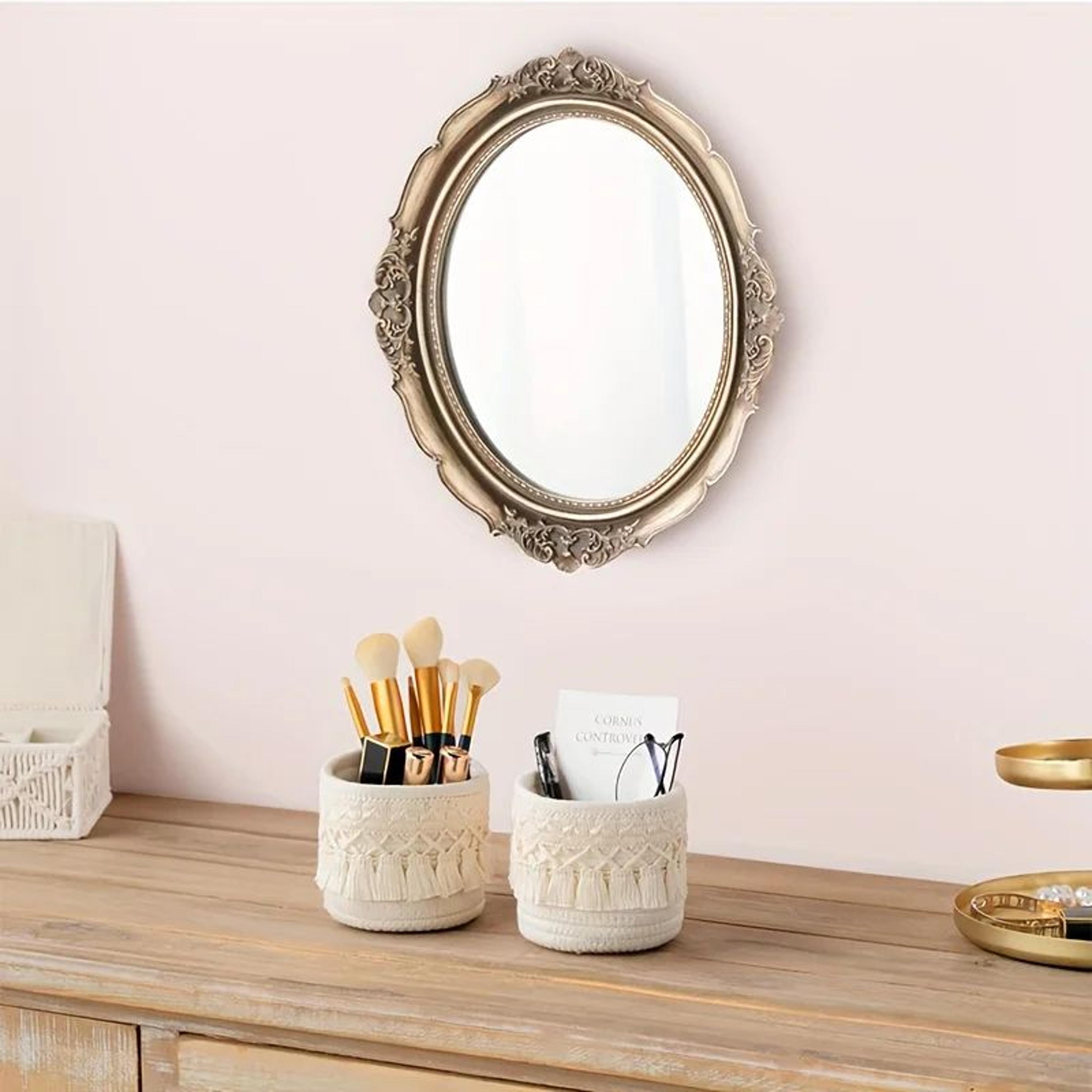 Boho Makeup Brush Holder Storage Basket 4