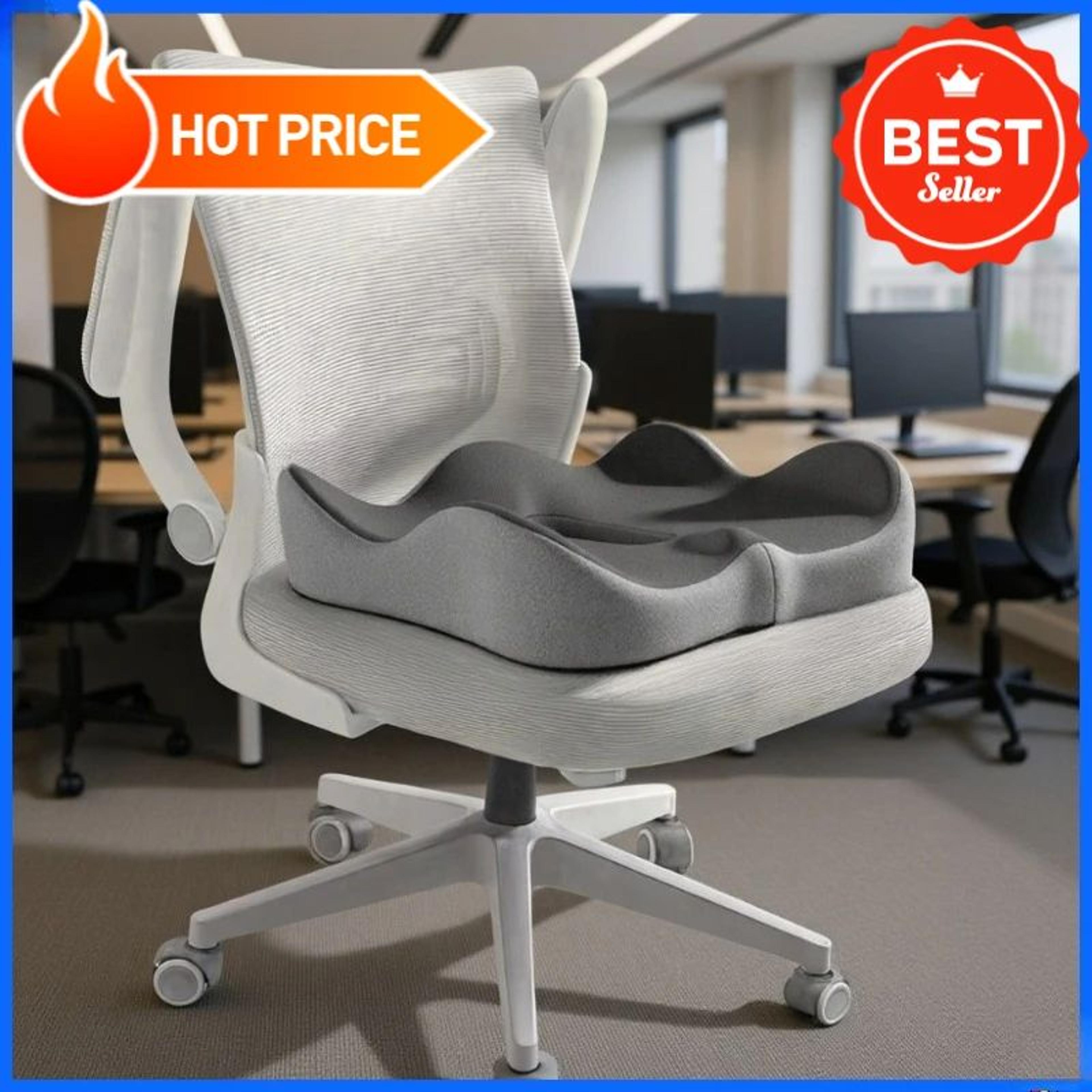 ergonomic memory foam coccyx seat cushion for office chair and car