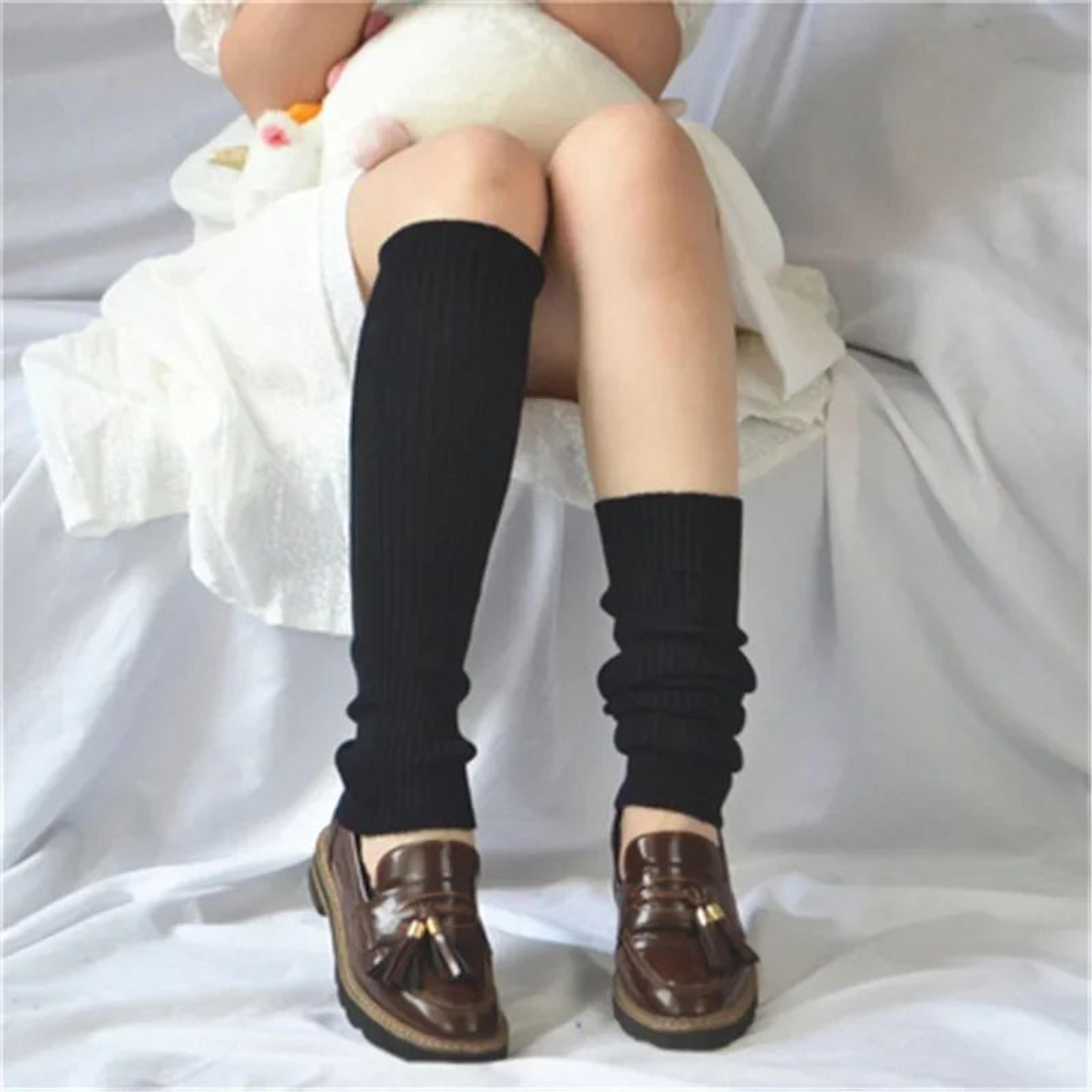 Knit Leg Warmers Long Boot Socks Winter Leg Covers 3