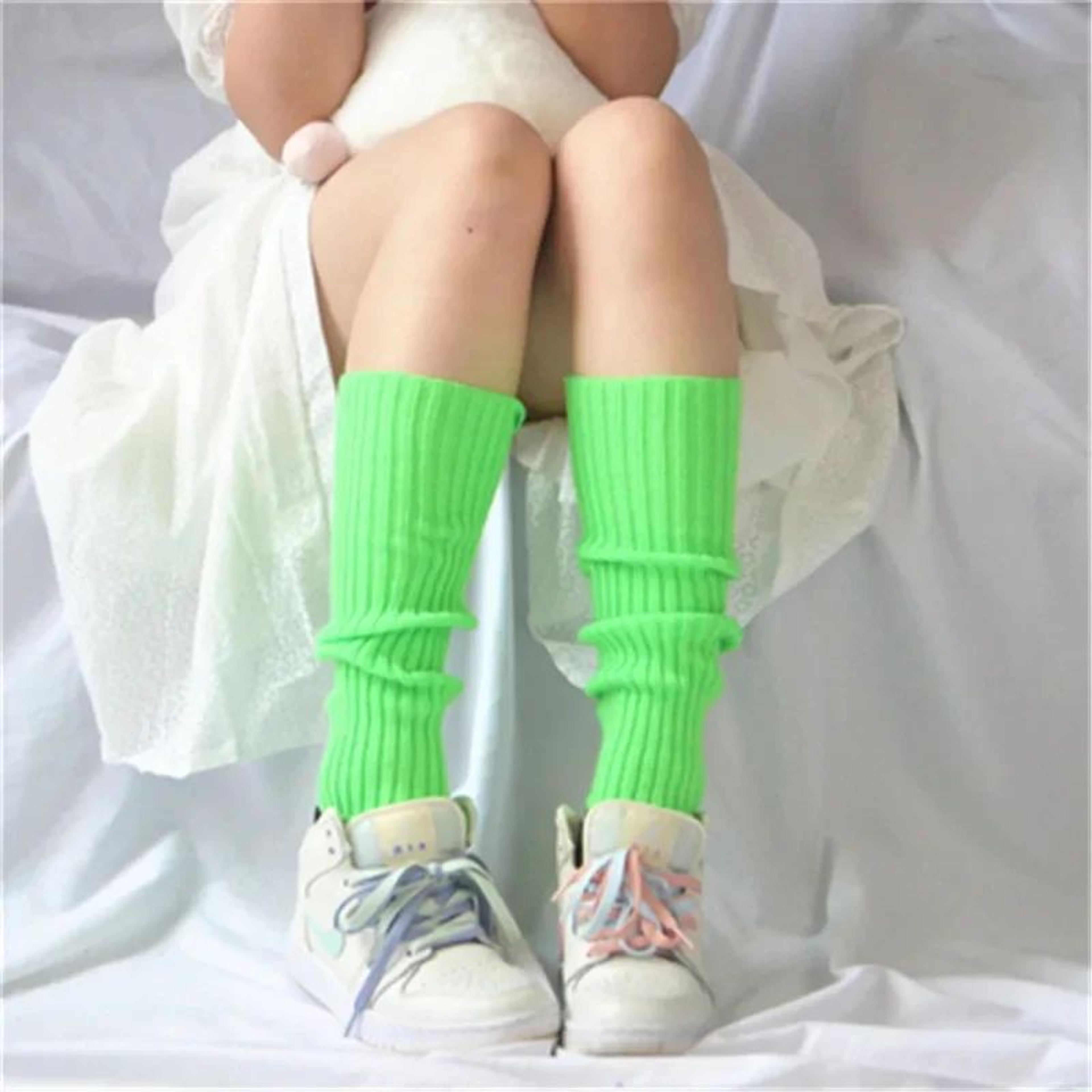 Knit Leg Warmers Long Boot Socks Winter Leg Covers 7