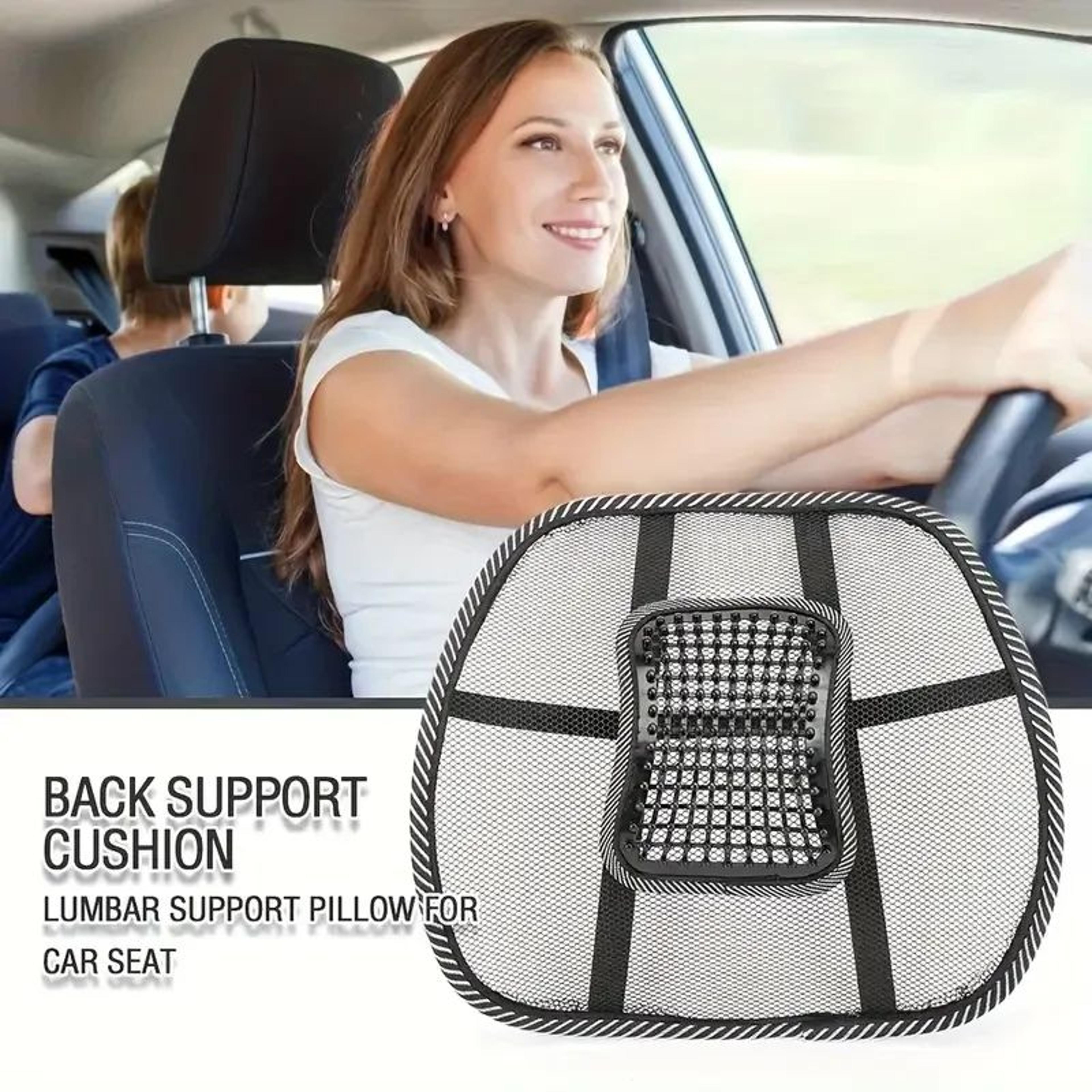 Mesh Lumbar Support Cushion Ergonomic Back Support For Car And Office Chair 0