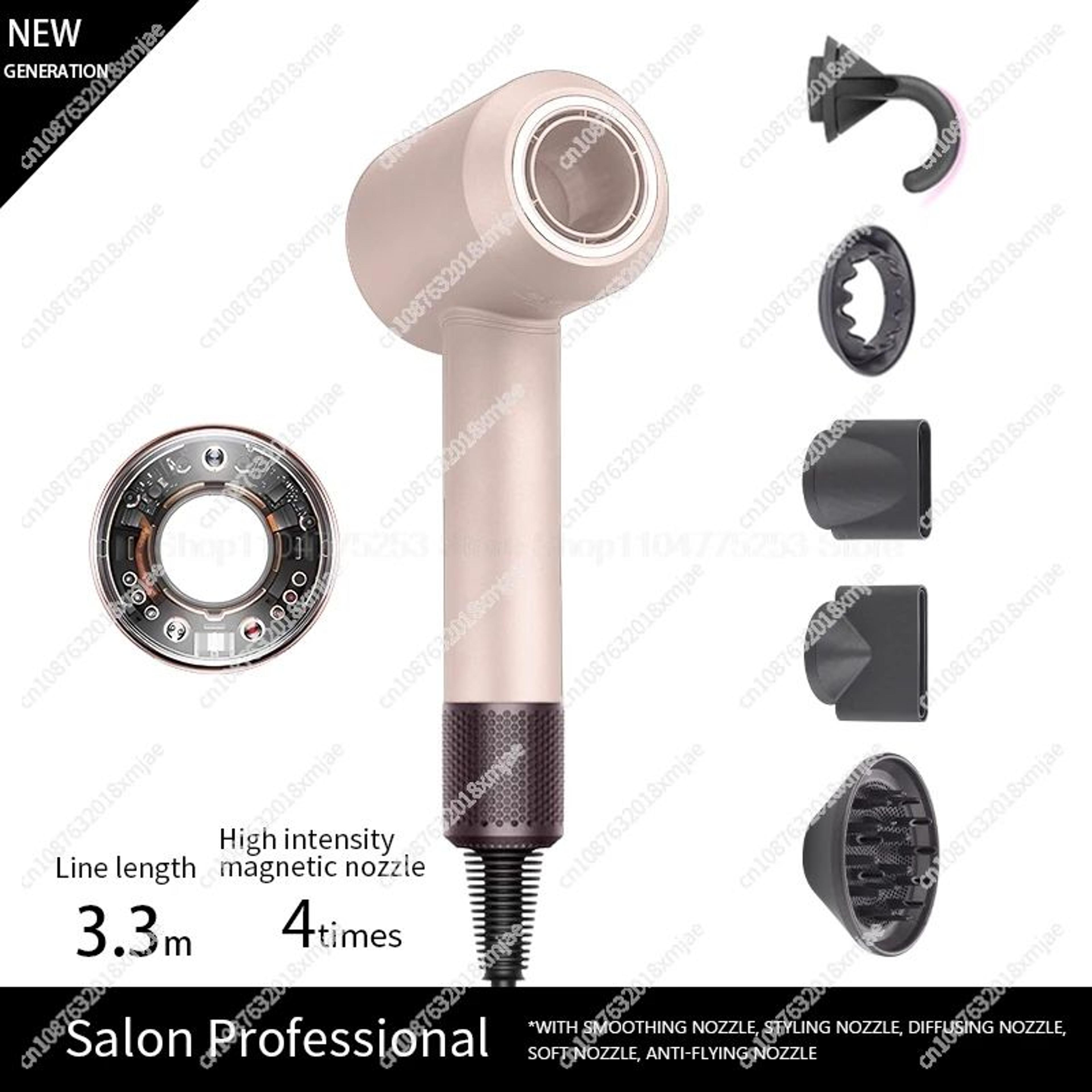 Leafless Ionic HairDryer FastDry Professional Blow Dryer 13