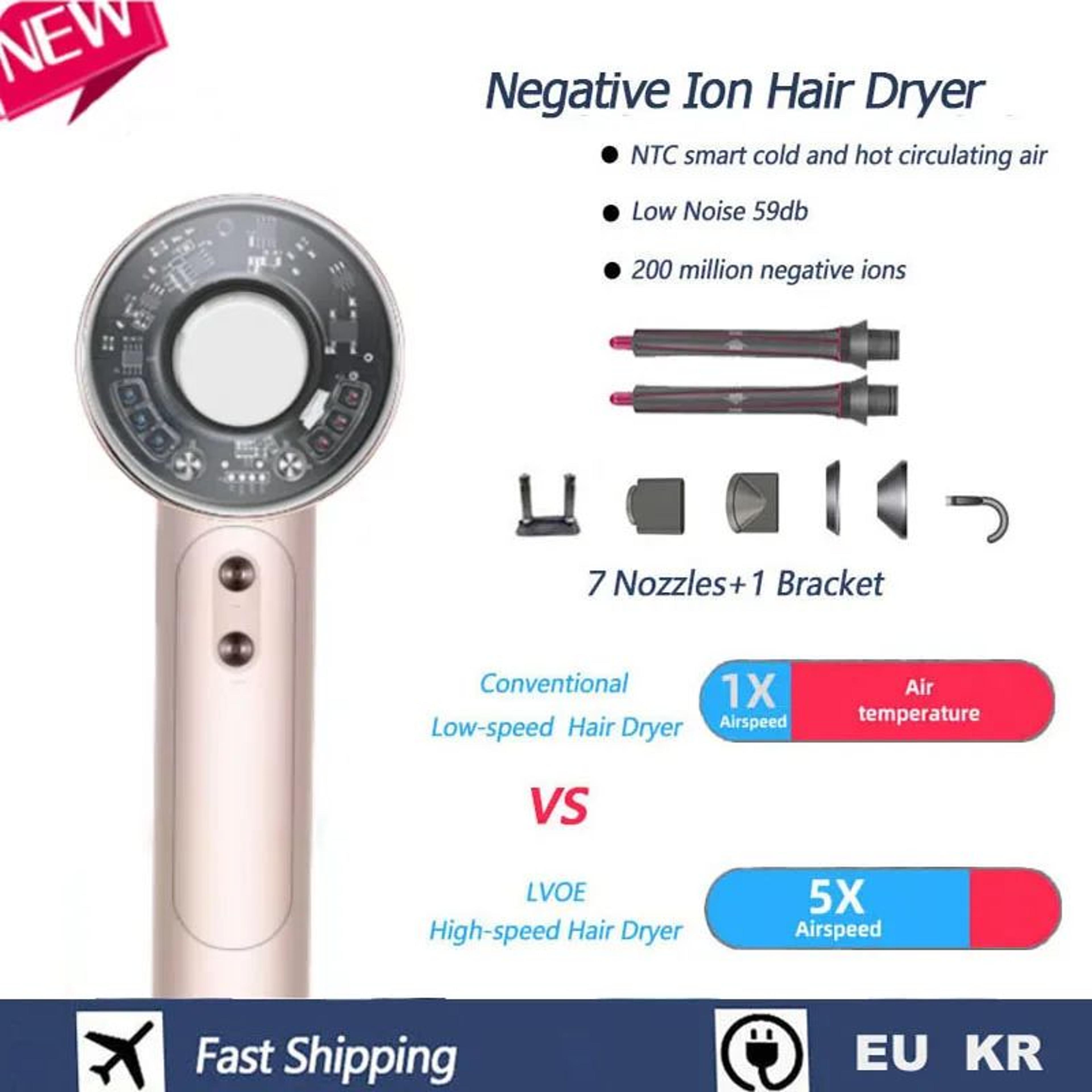 professional leafless ionic hair dryer 160000 rpm fast dry blow dryer
