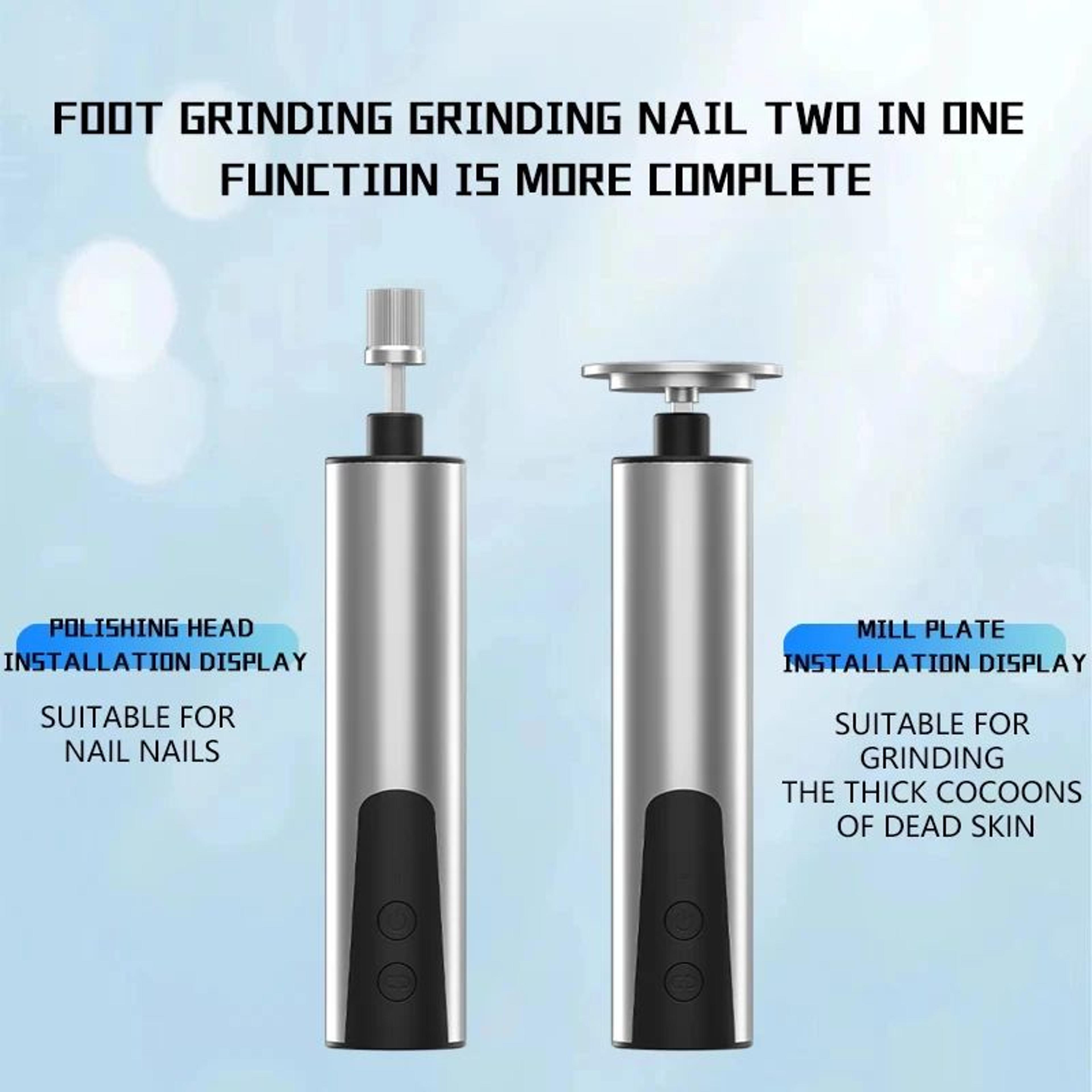 Electric Foot Callus Remover Pedicure Kit With Replacement Sandpaper 2