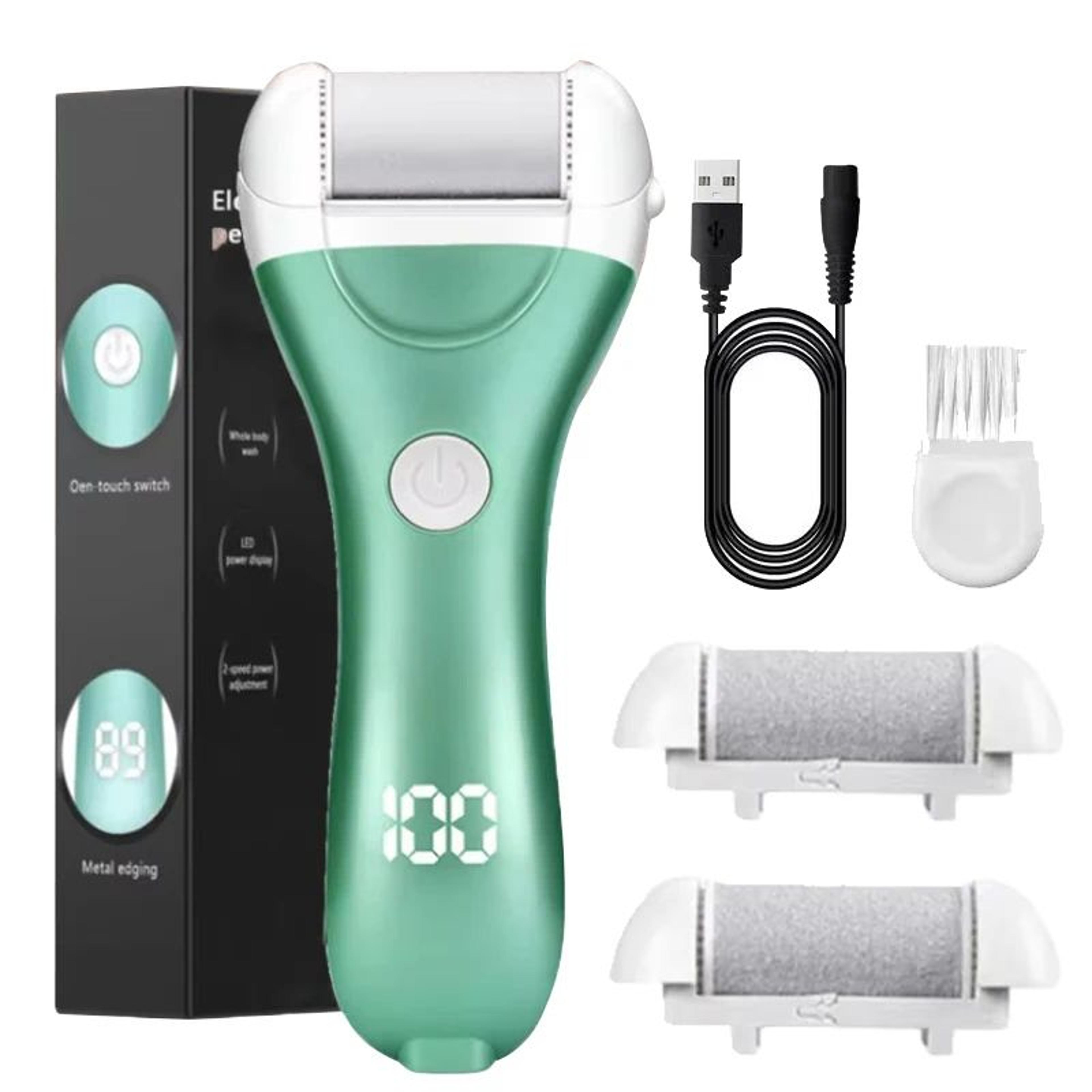 portable electric foot callus remover with vacuum and rechargeable foot file