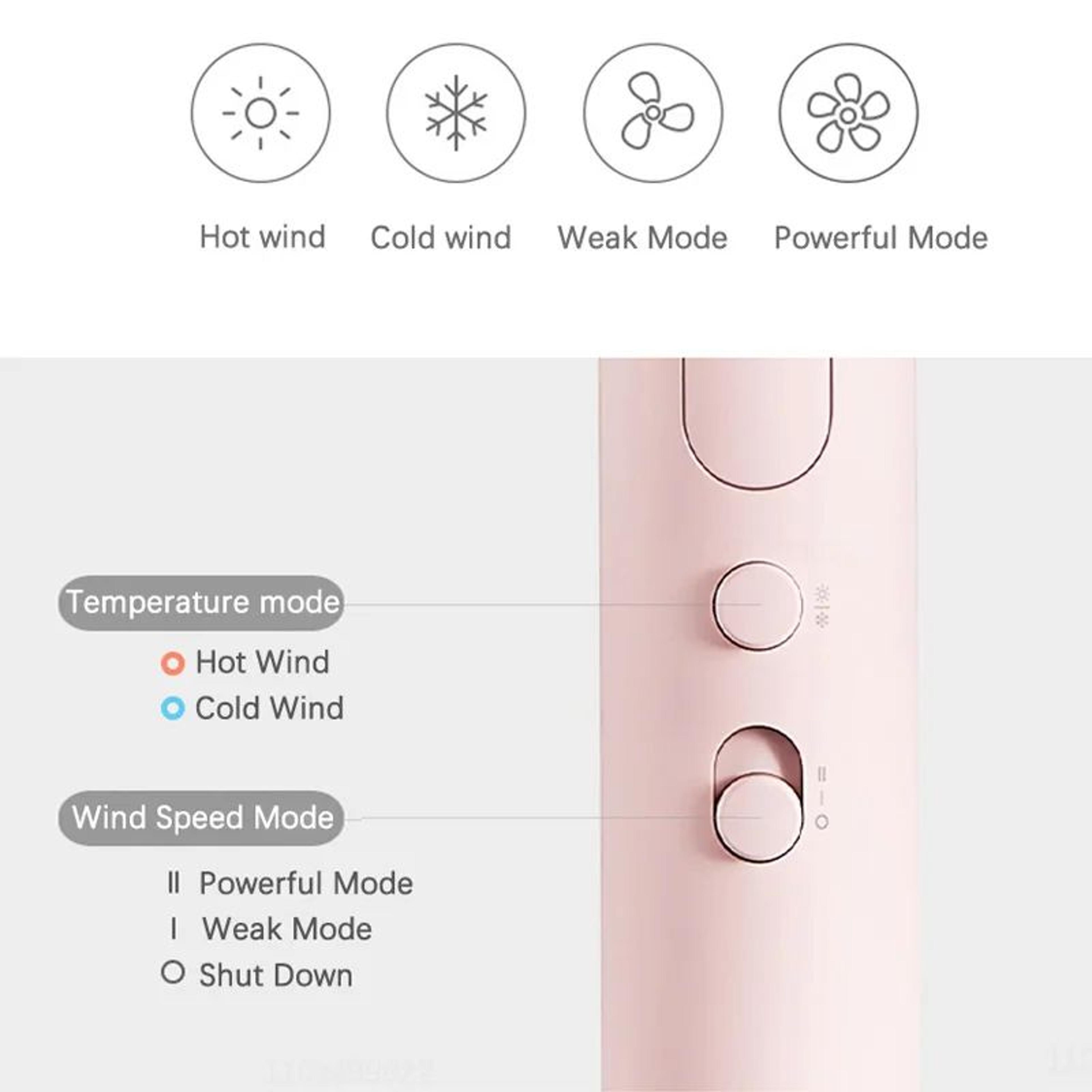 Xiaomi Mijia H101 Portable Ionic Hair Dryer 1600W Foldable Hair Dryer 3