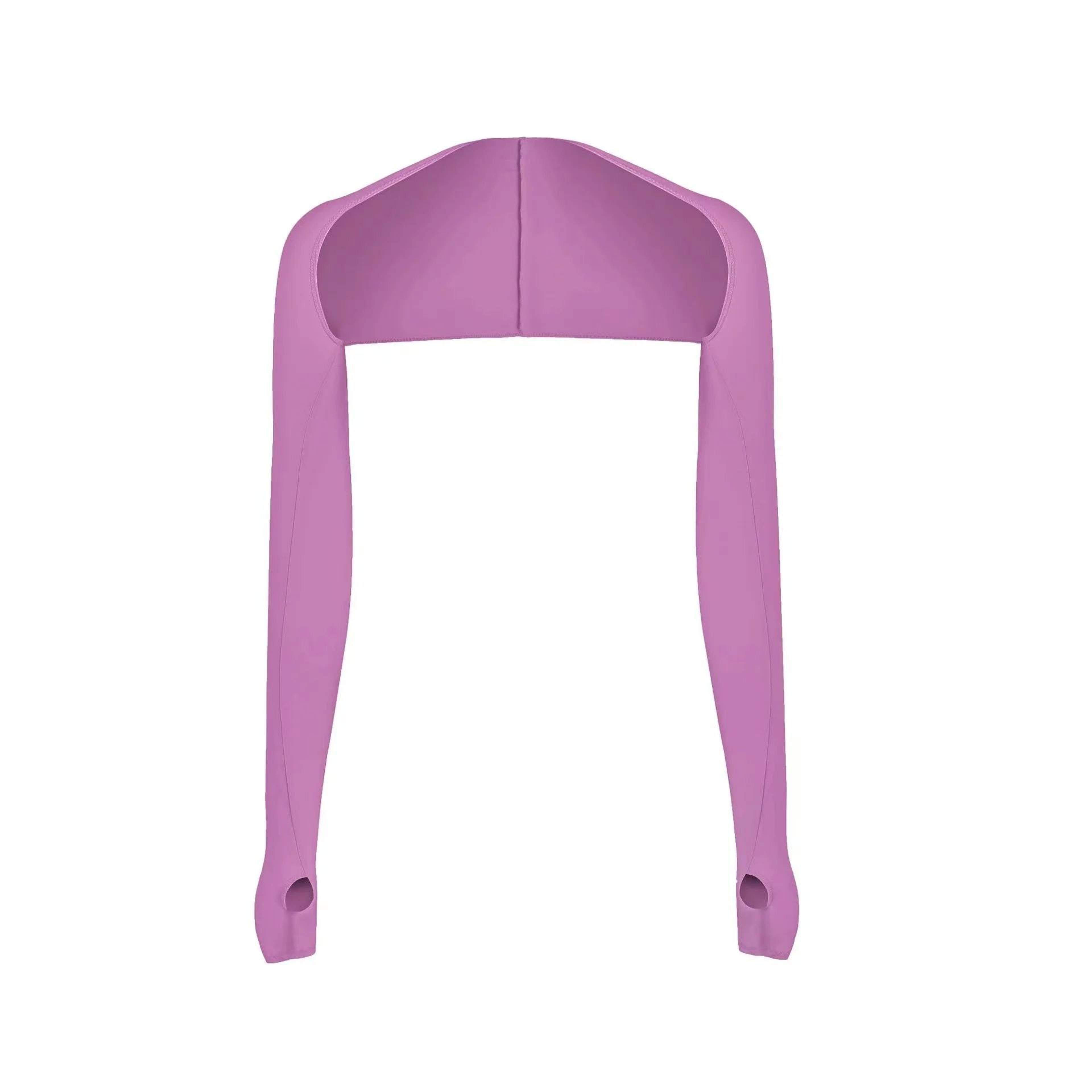 Ice Silk Sun Protection Arm Sleeves With Shawl Design 9