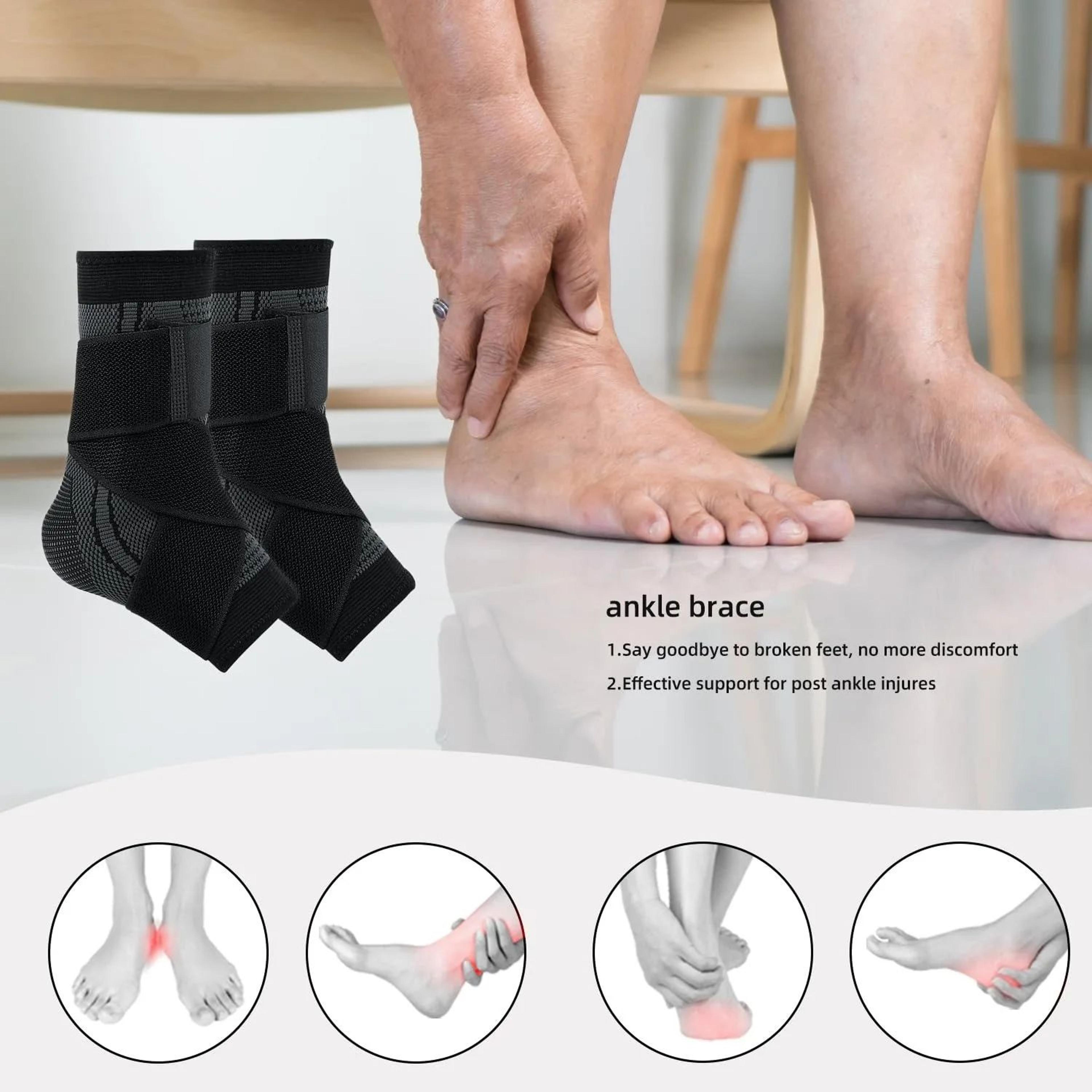 Adjustable Ankle Brace Compression Sleeve With Arch Support 2