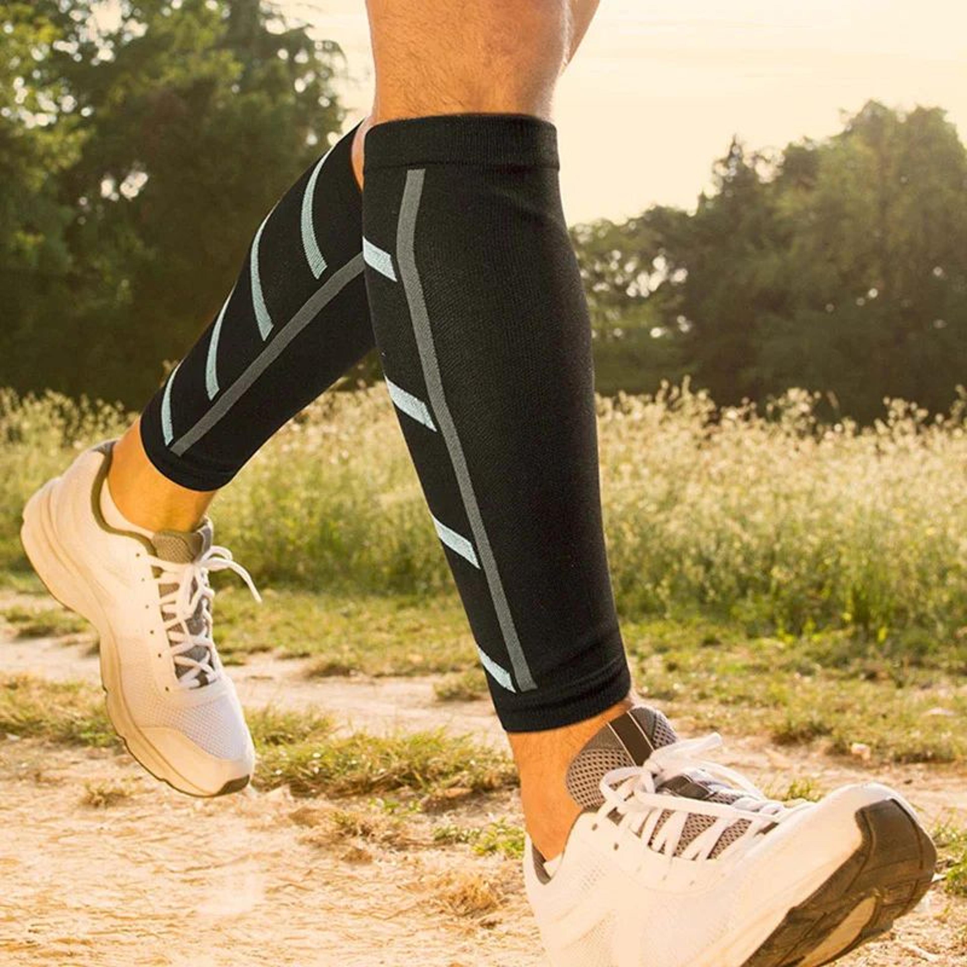 Compression Calf Sleeves With UV Protection For Sports 2