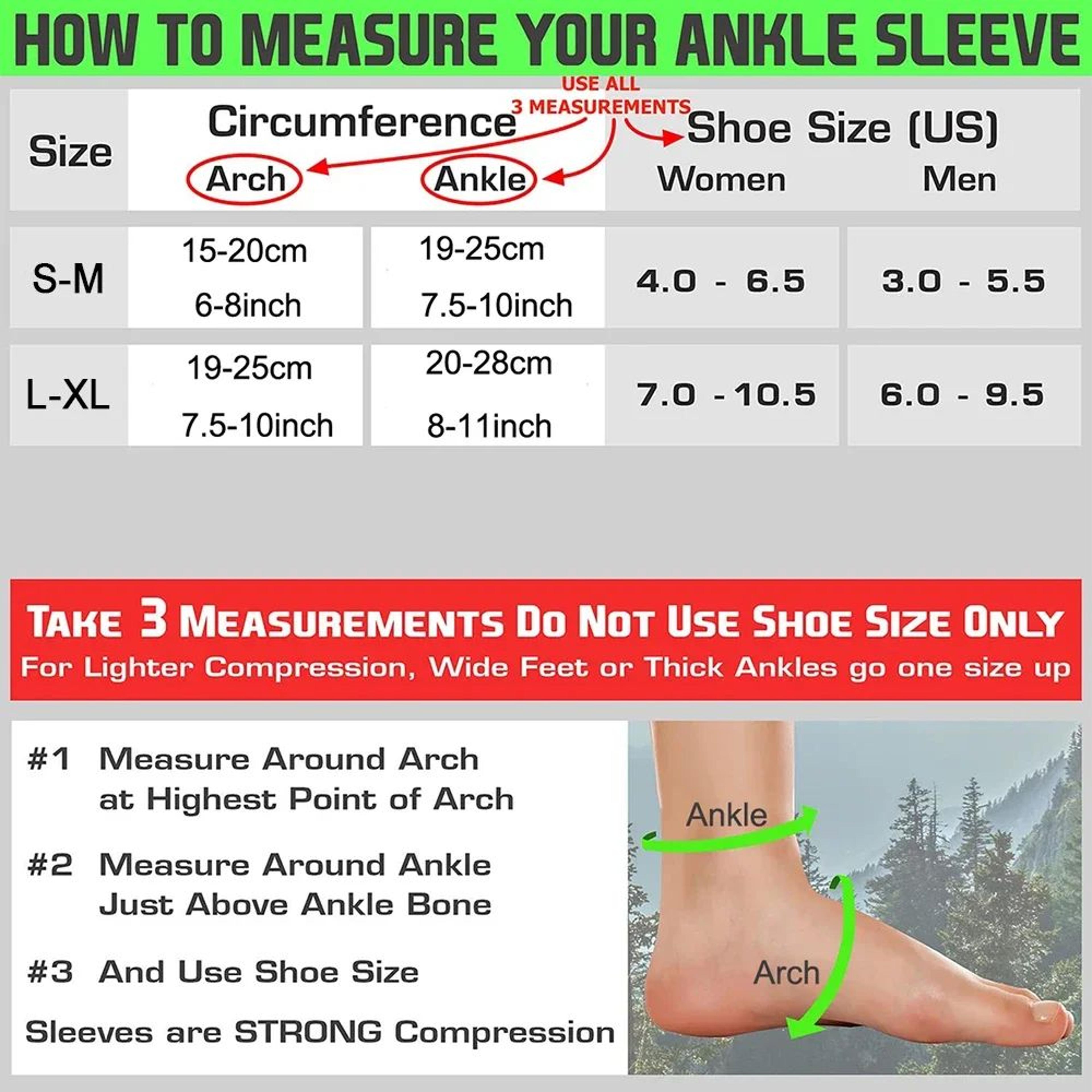 Compression Ankle Brace Sleeves With Arch Support 1