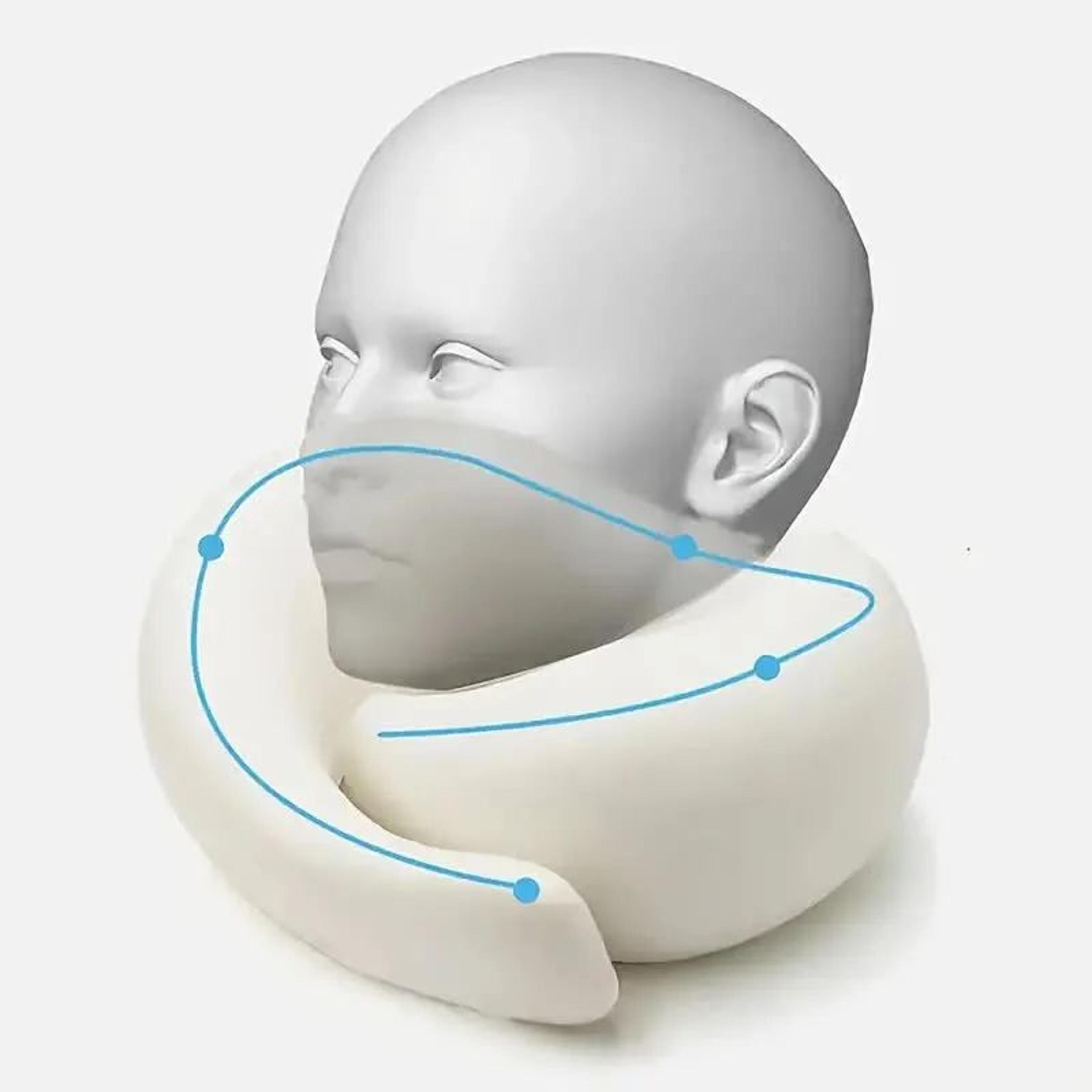 Memory Foam Travel Neck Pillow With Adjustable U Shape Support 1