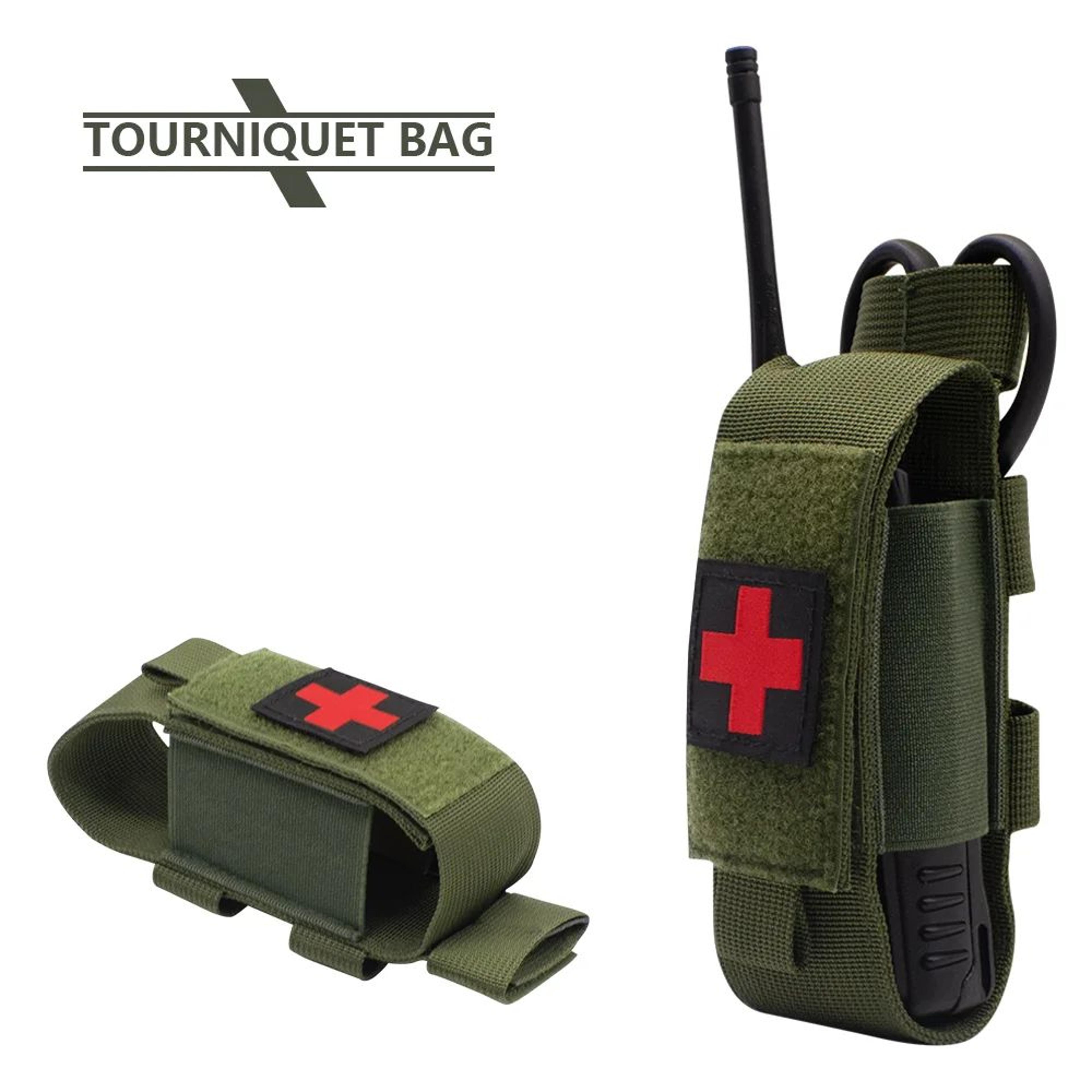 portable first aid tourniquet pouch utility medical belt pouch with molle attachment