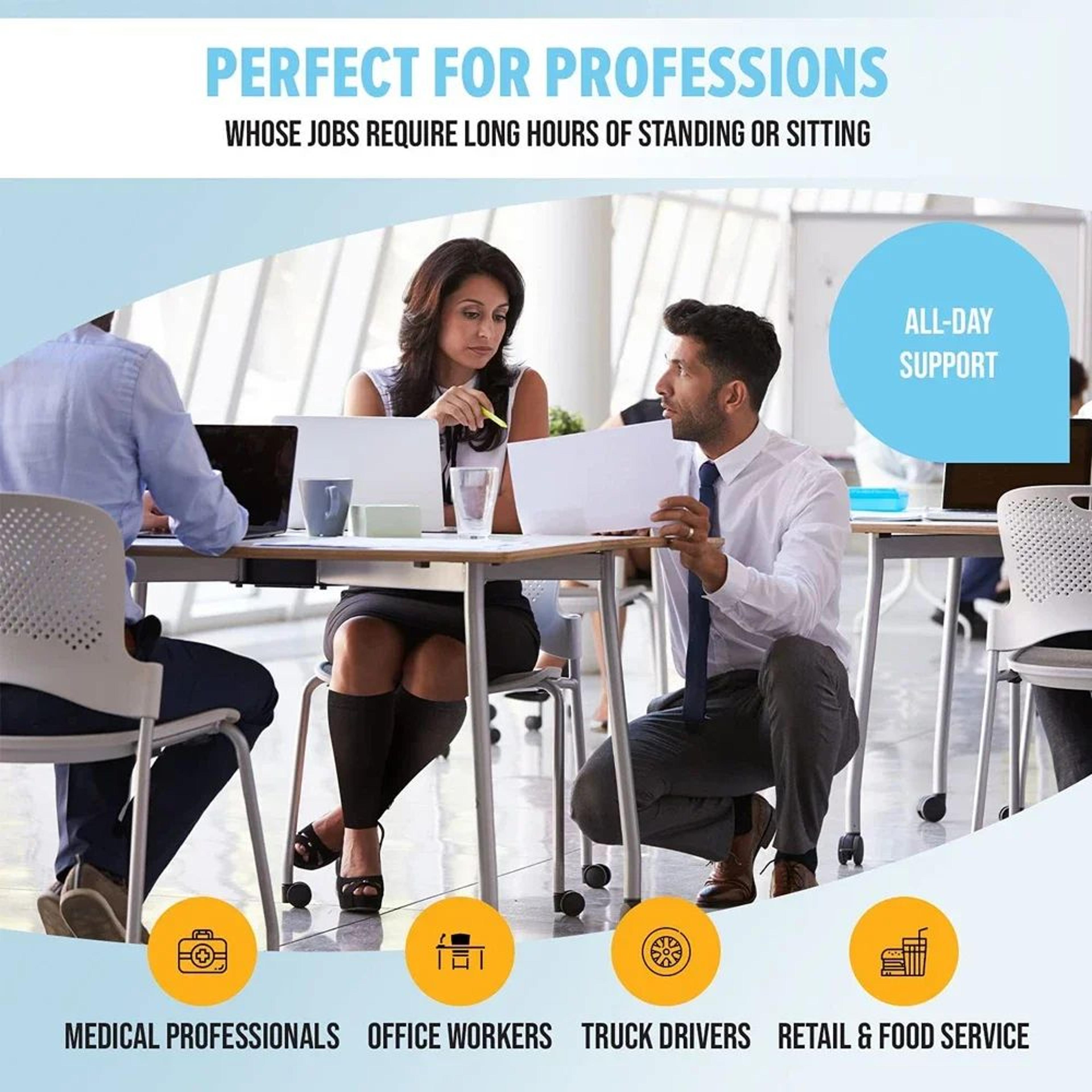20 To 30 MmHg Knee High Compression Socks For Everyday Comfort And Leg Support 4