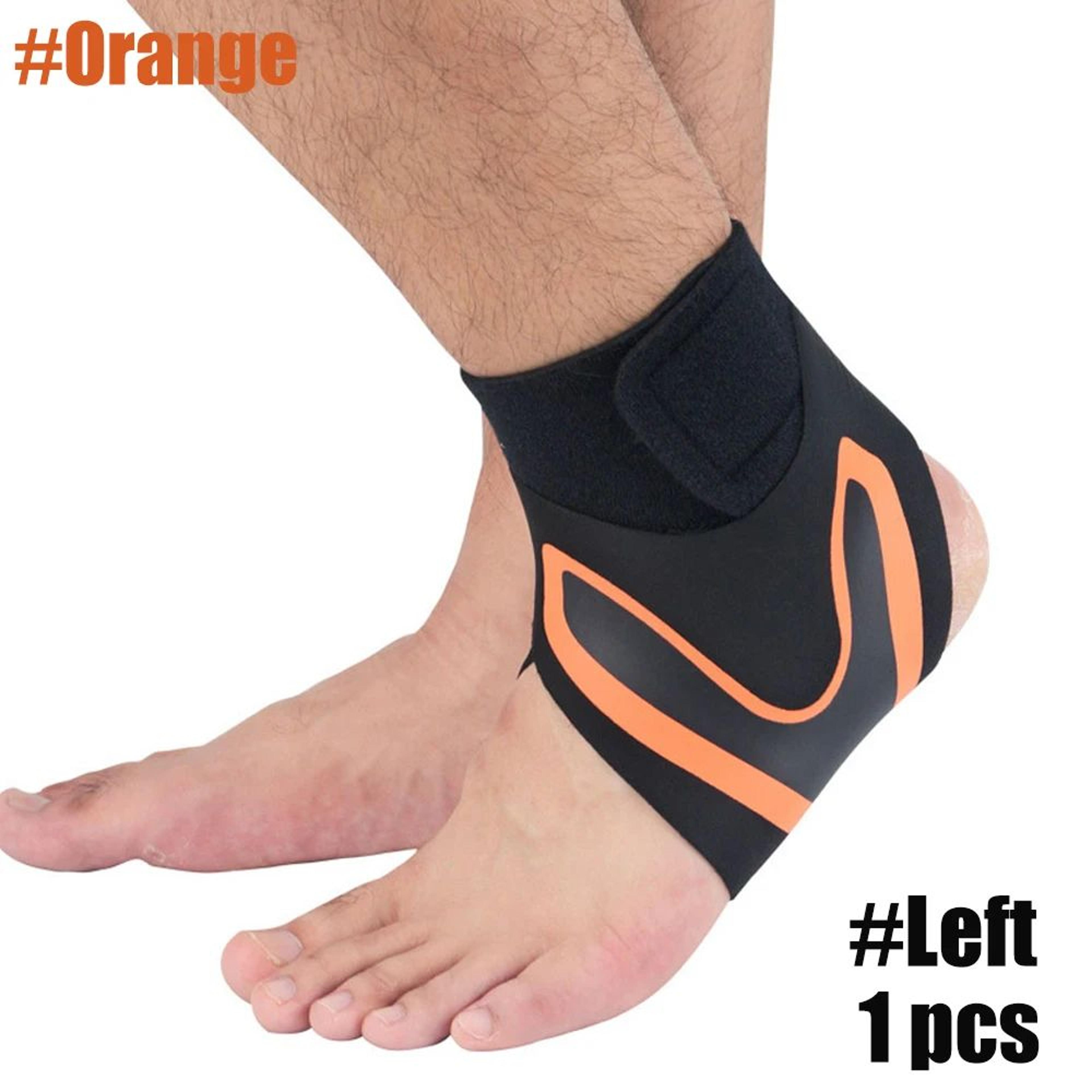 Compression Ankle Support Sleeve For Left Or Right Foot With Heel Protection 12