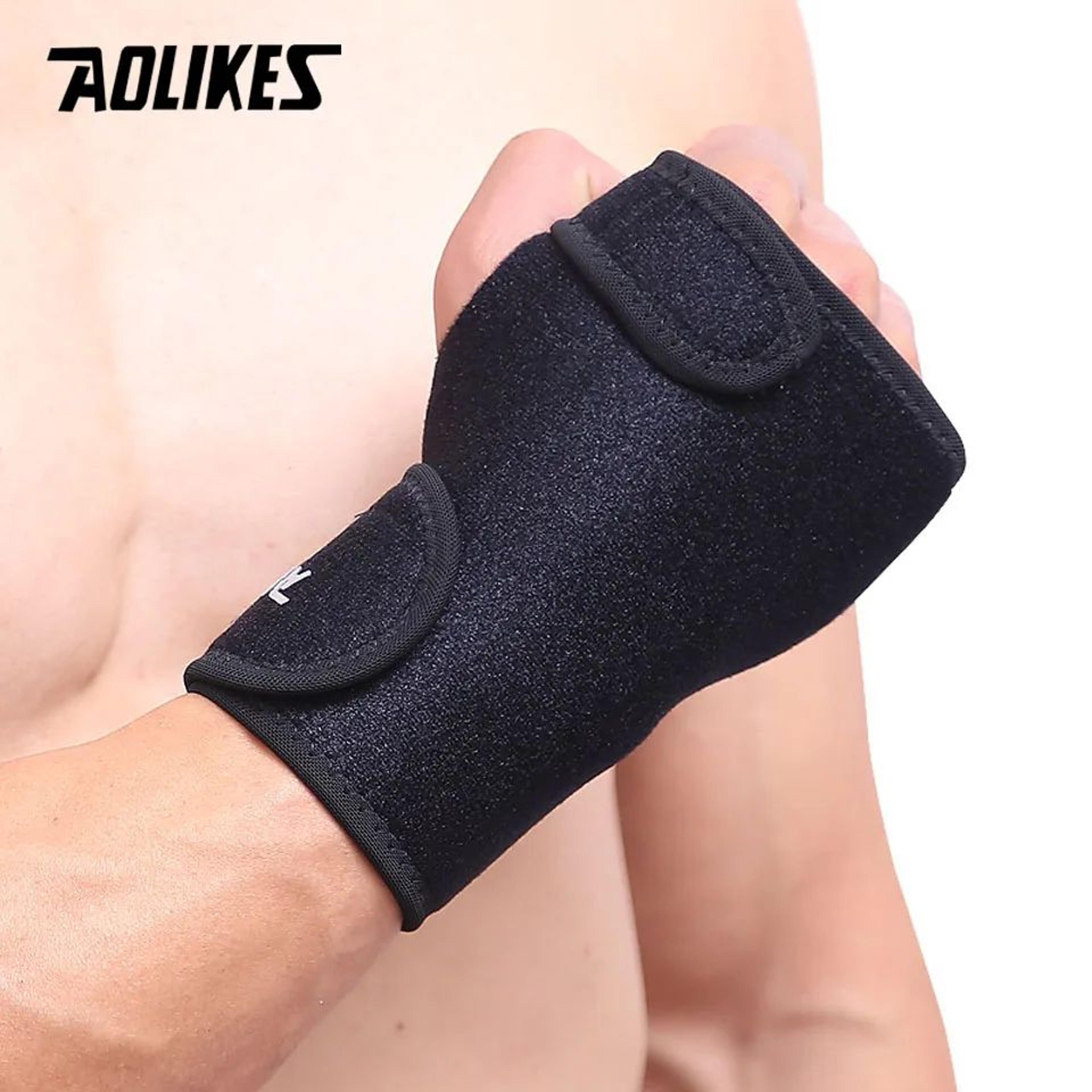 AOLIKES Adjustable Wrist Support Wrap For Weightlifting Gym Training And Wrist Pain Relief 5
