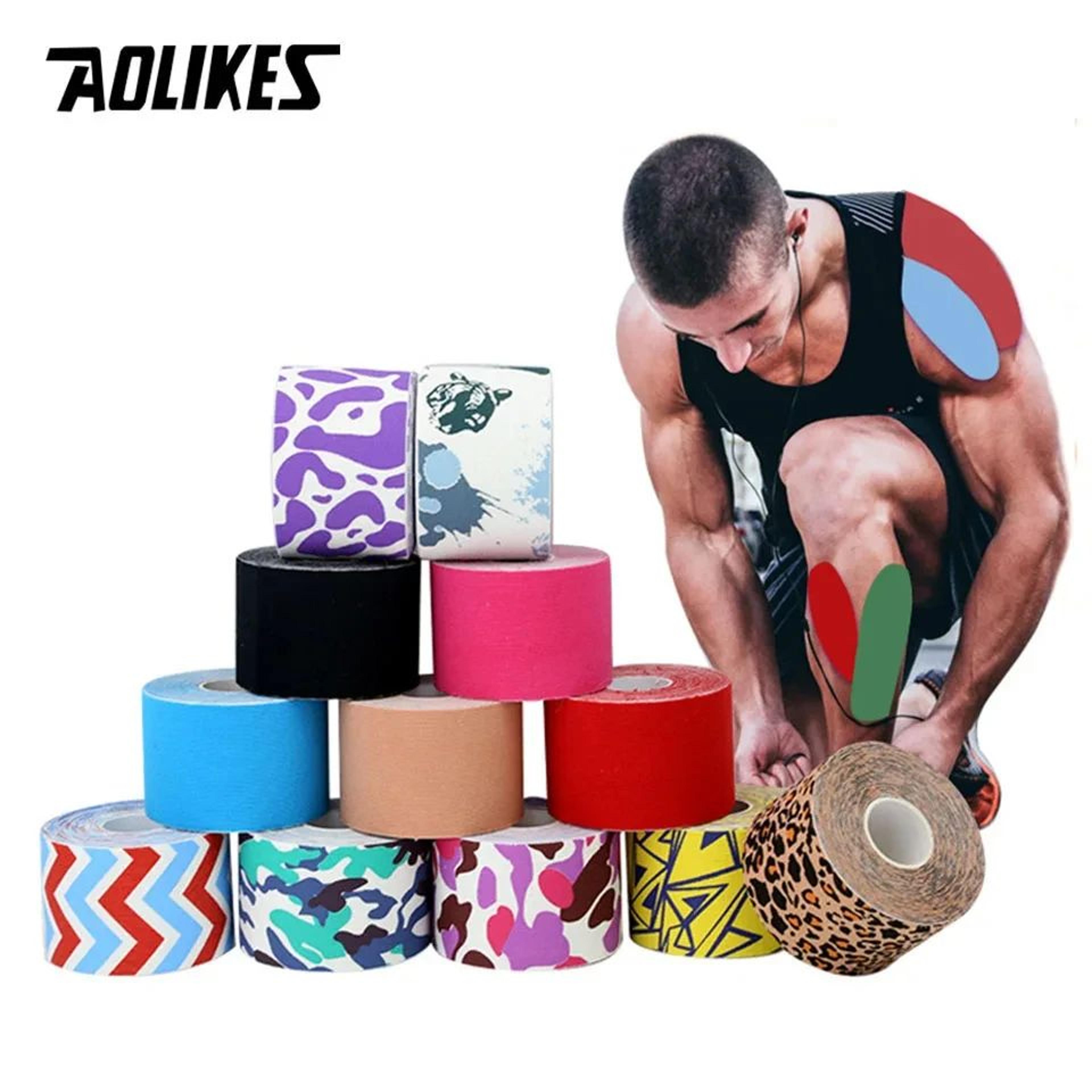 aolikes kinesiology tape waterproof muscle support tape for sports recovery and pain relief