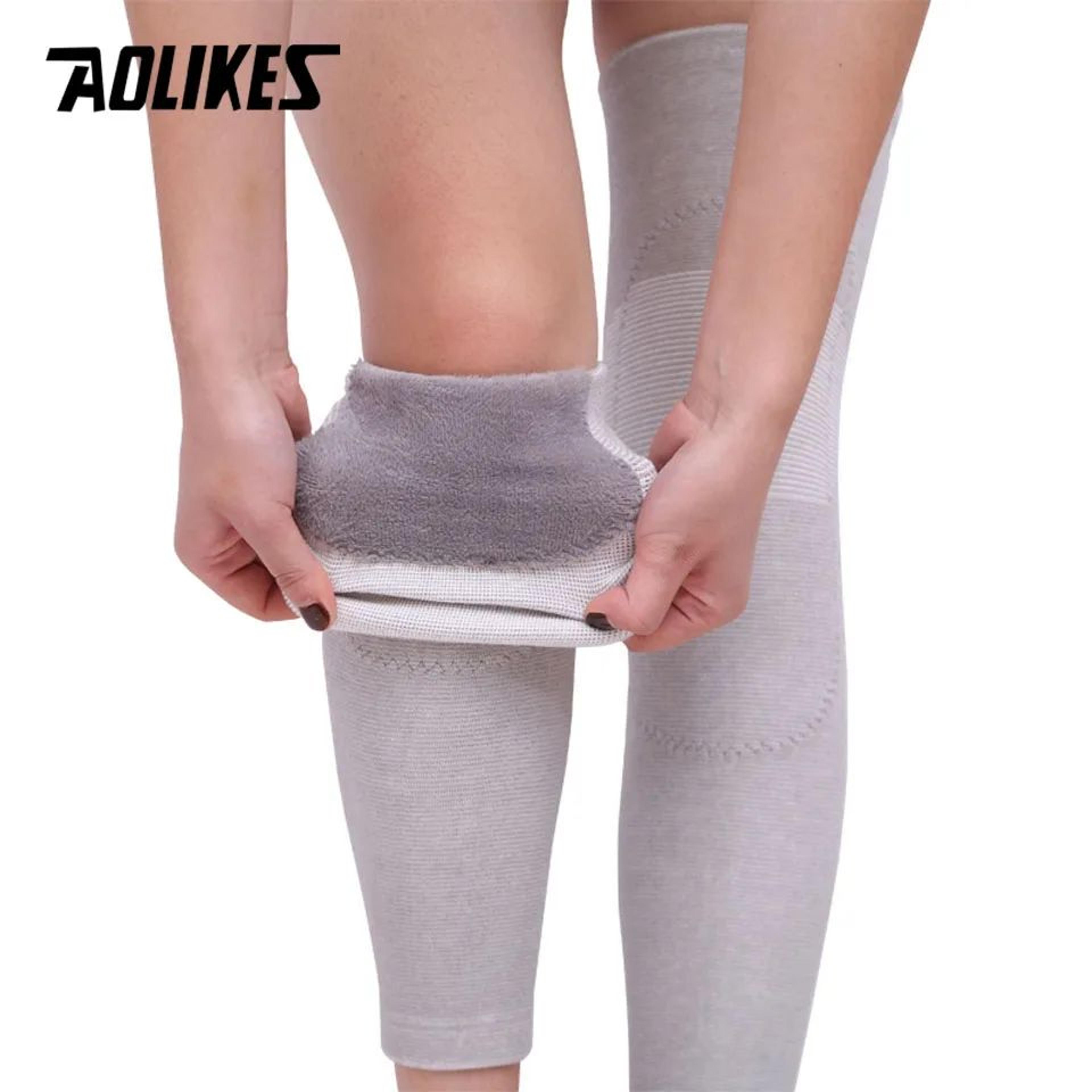 aolikes long knee sleeves compression knee support for sports arthritis and outdoor activities