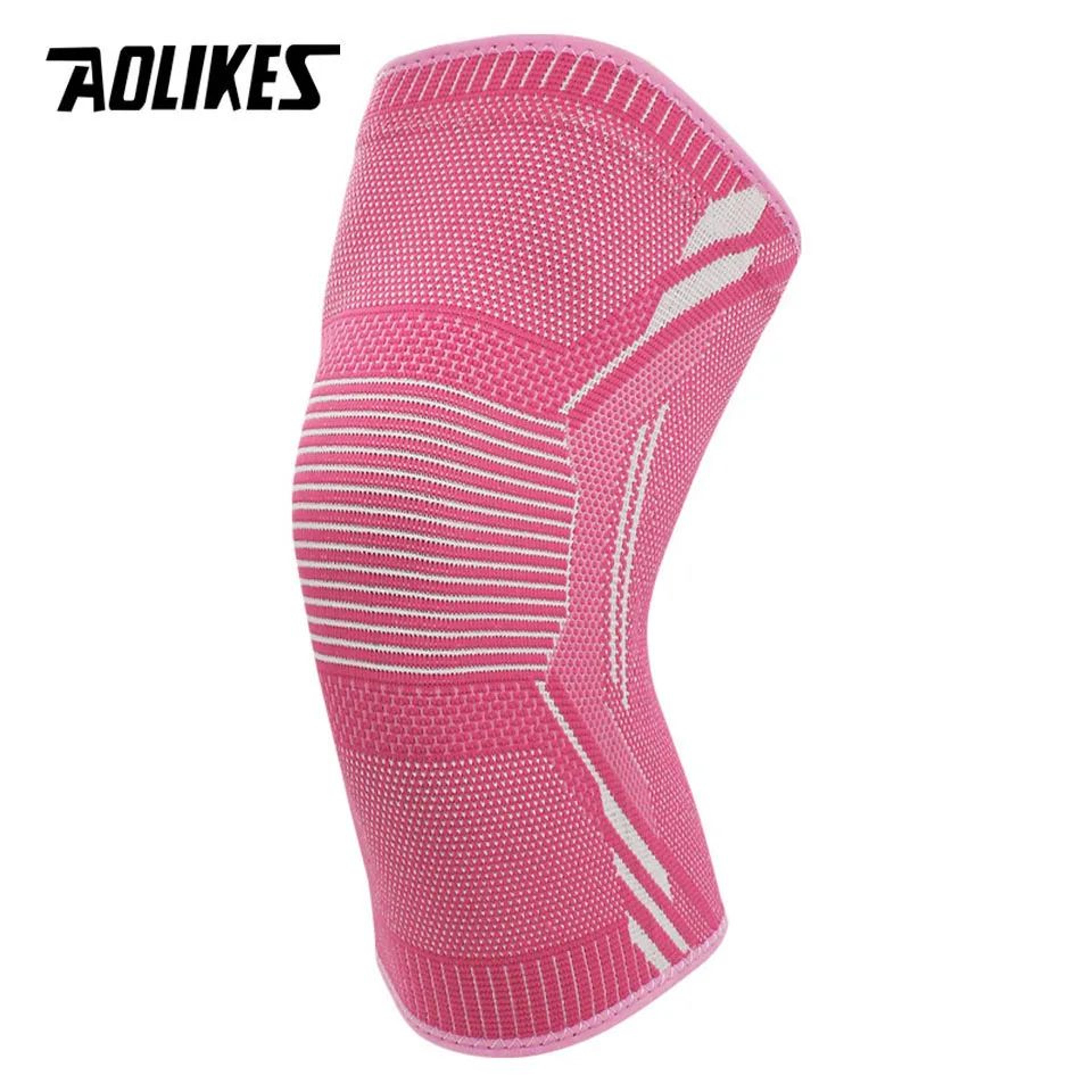 AOLIKES Compression Knee Sleeve No Slip Knee Brace For Running Cycling And Sports Support 8