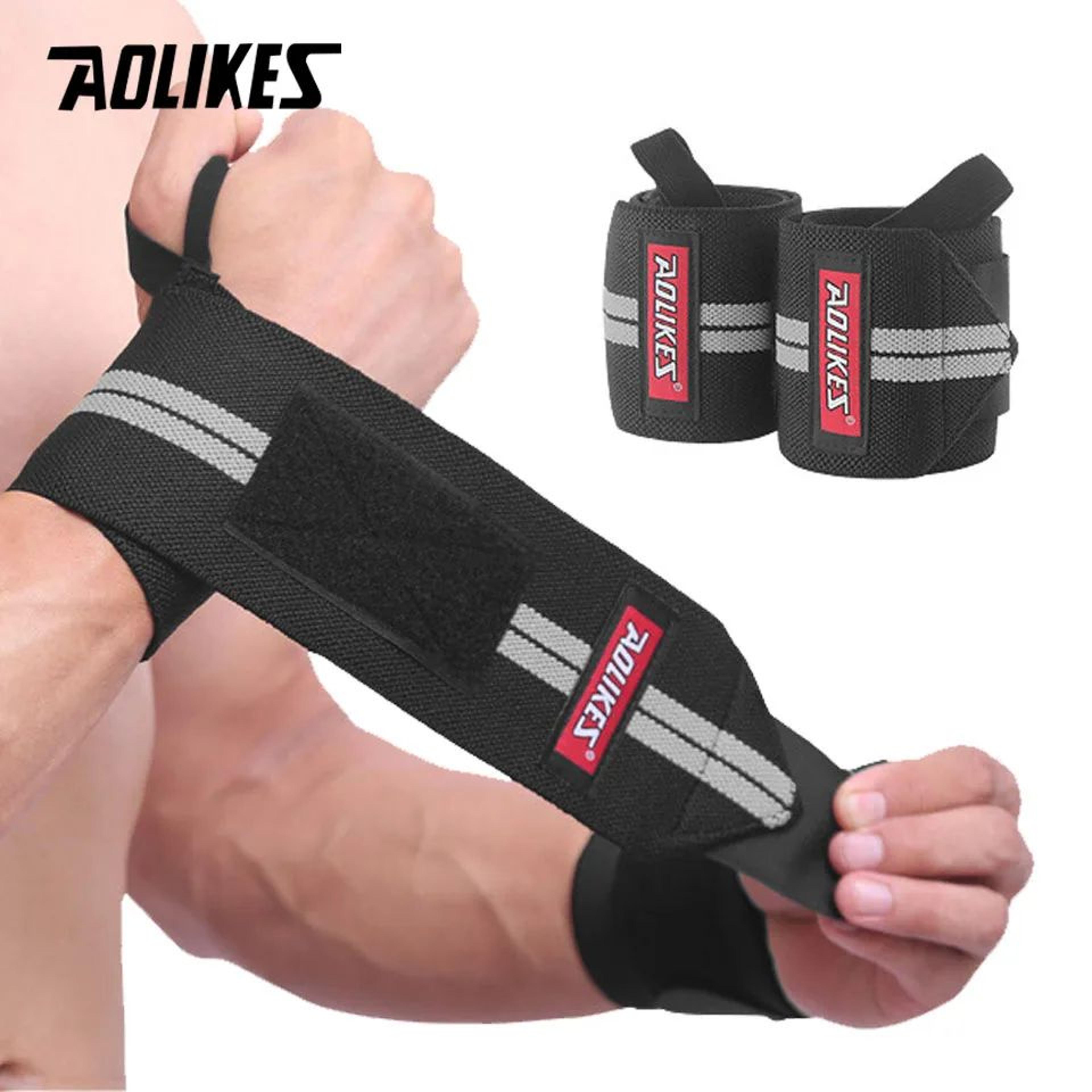 AOLIKES Weightlifting Wrist Wraps Adjustable Wrist Support Wraps For Strength Training Powerlifting 11